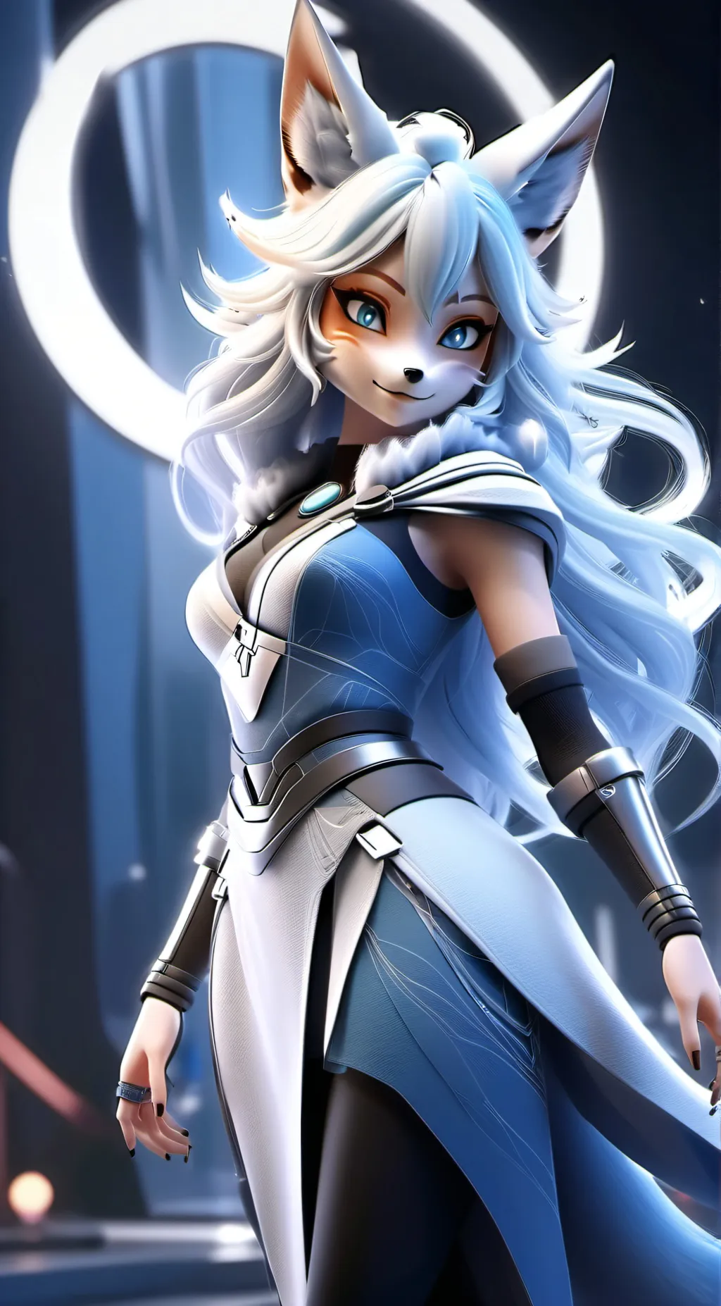 ai character: amber background