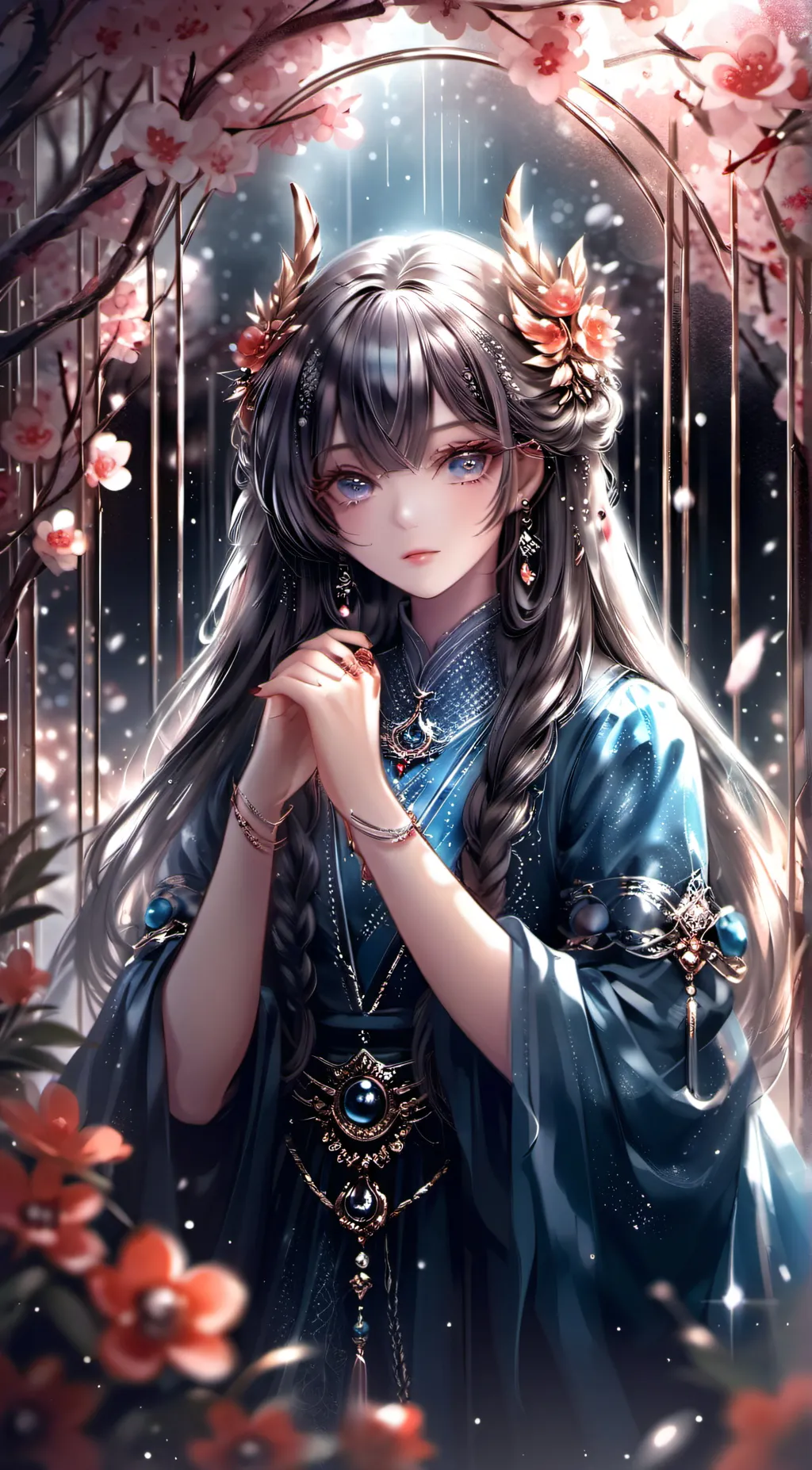 ai character: Rose background