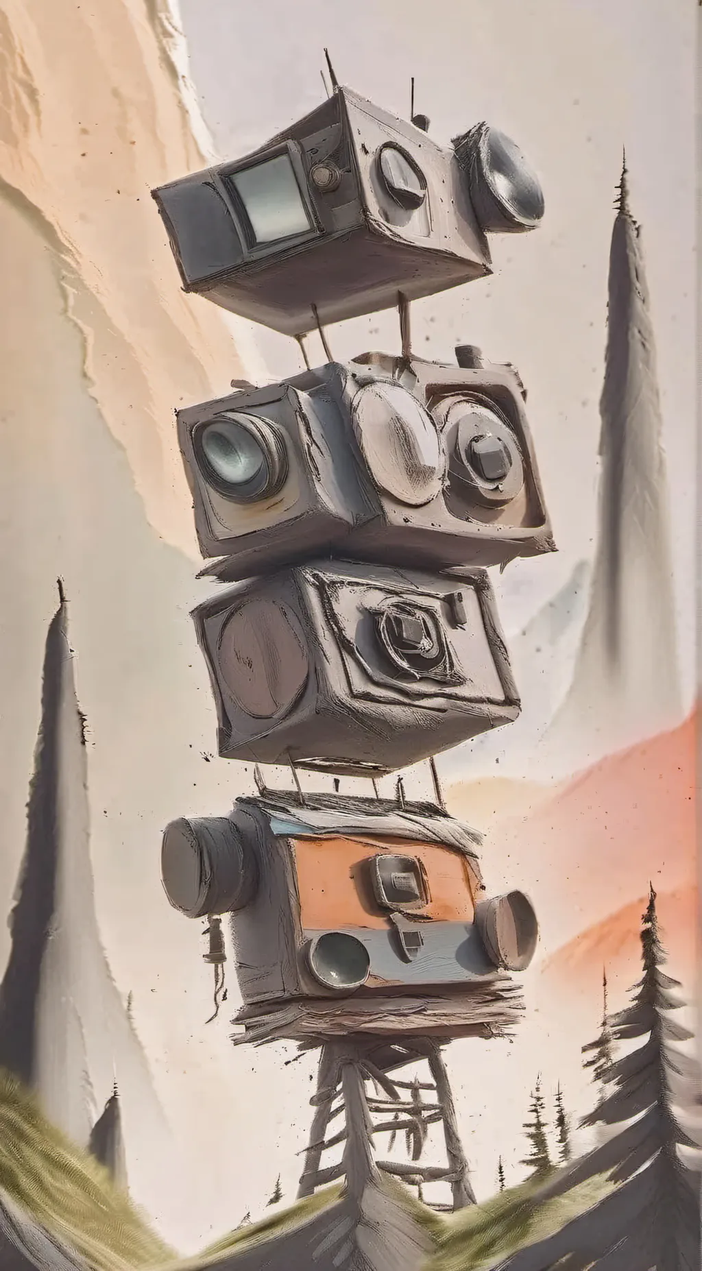 ai character: All of my talkies  background