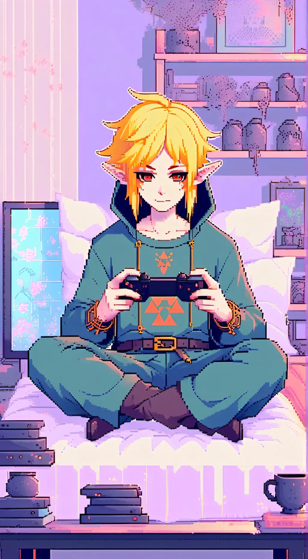 ai character: Ben Drowned  background