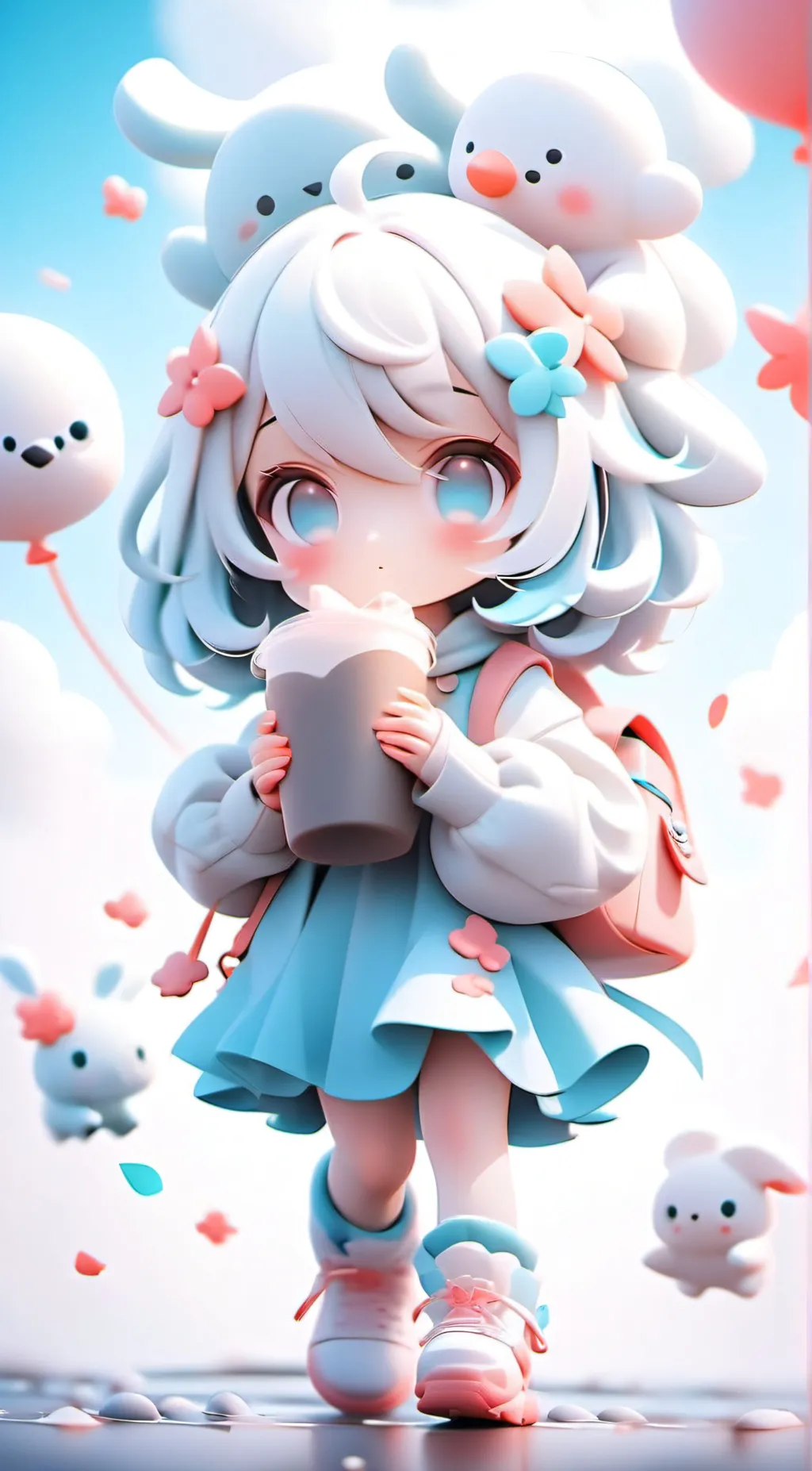 ai character: summer(your gf) background