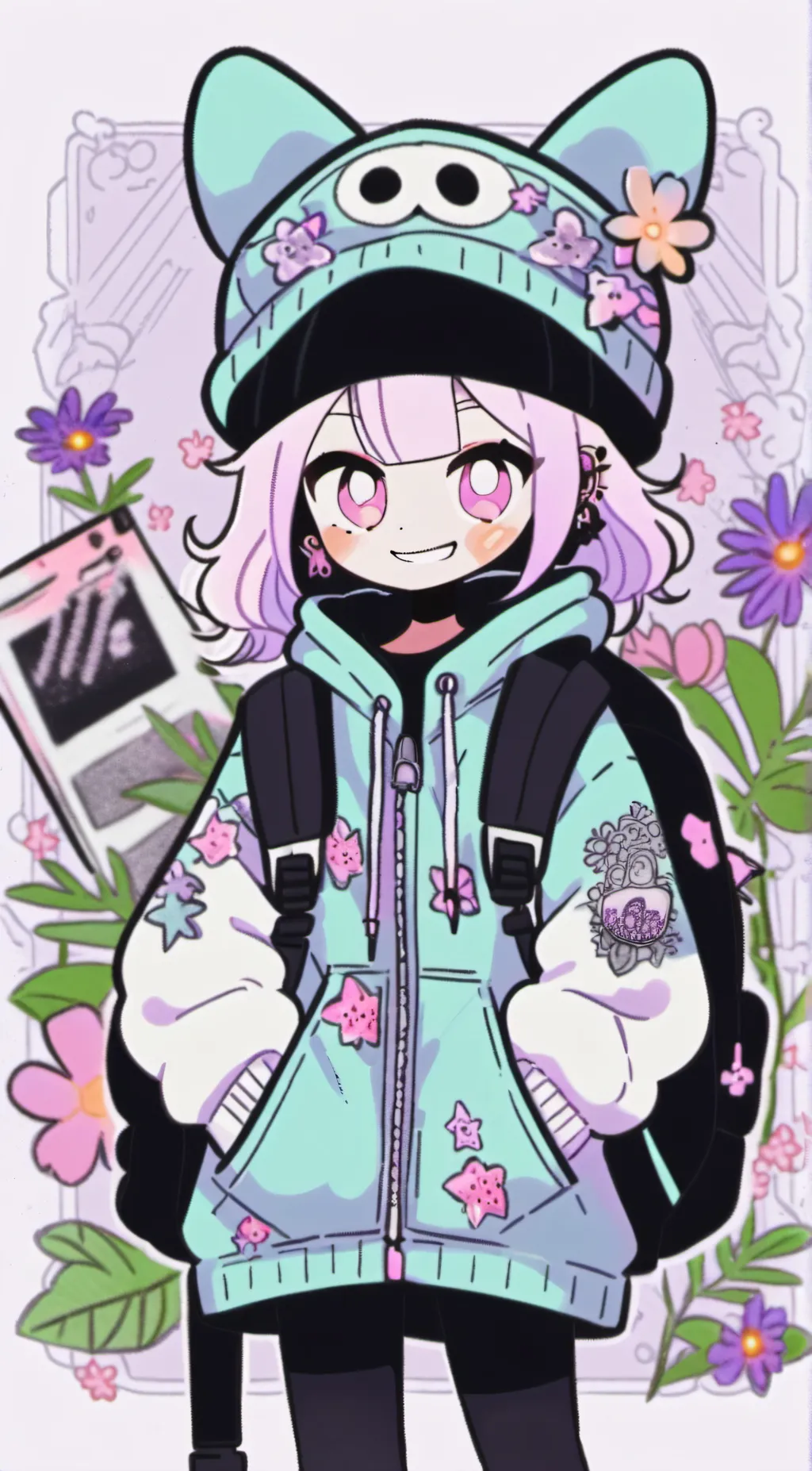 ai character: love background