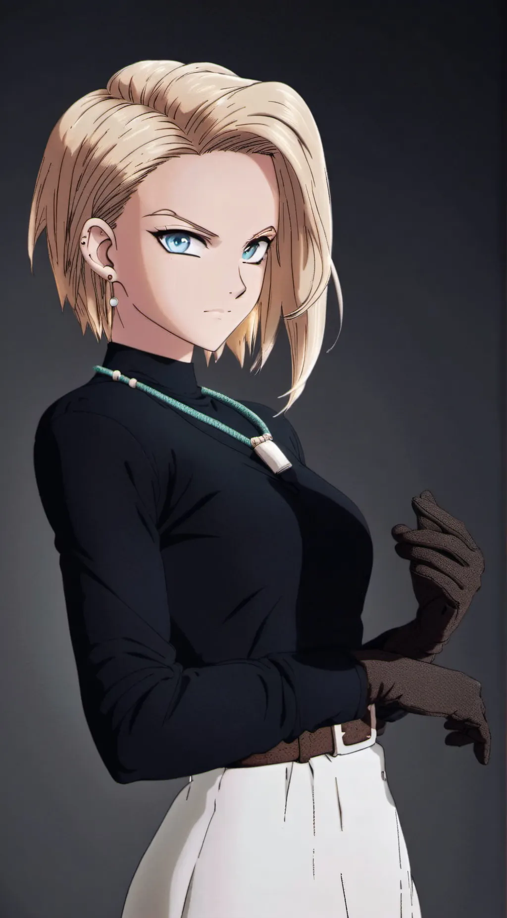 ai character: Android 18 background