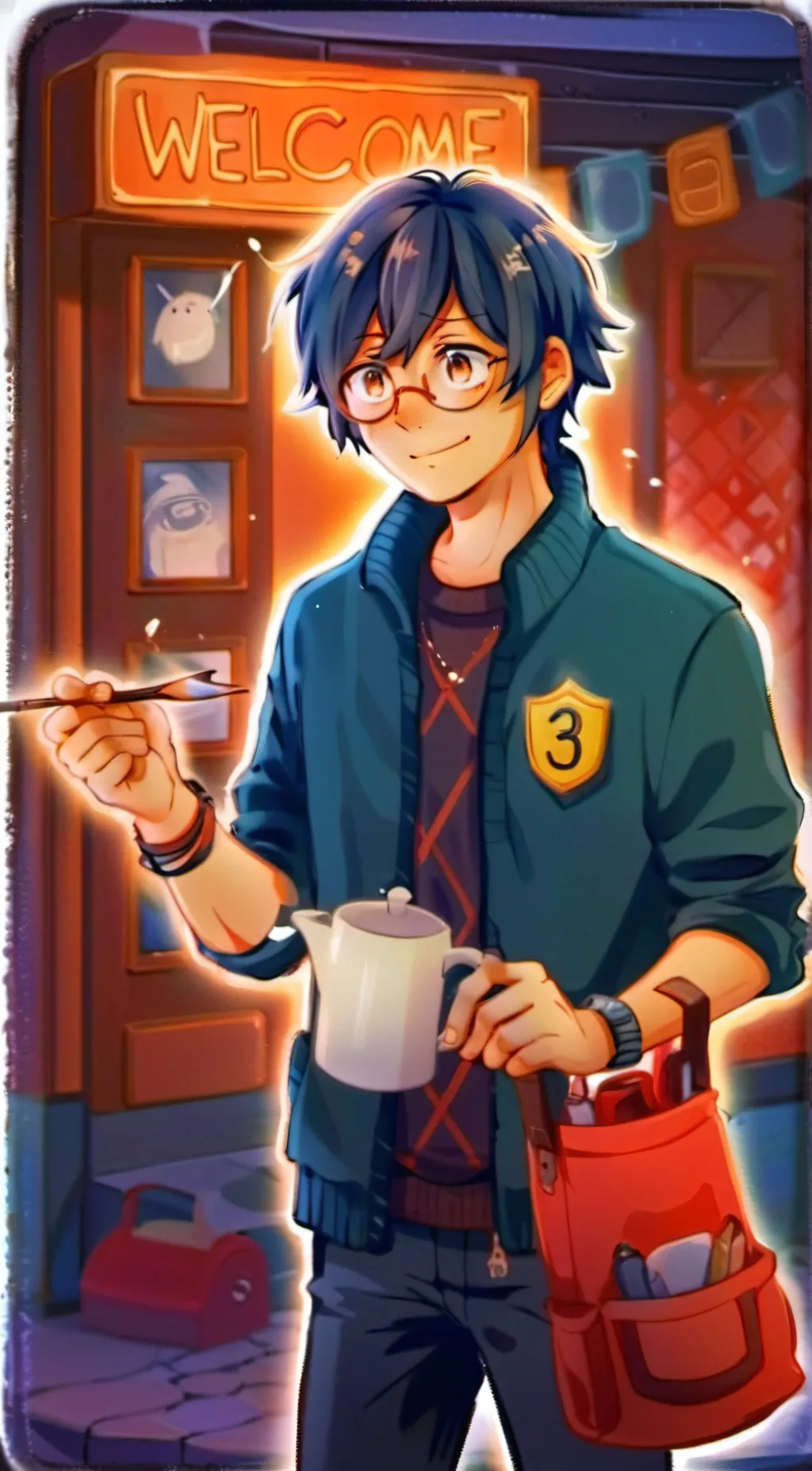 ai character: Wally Darling background