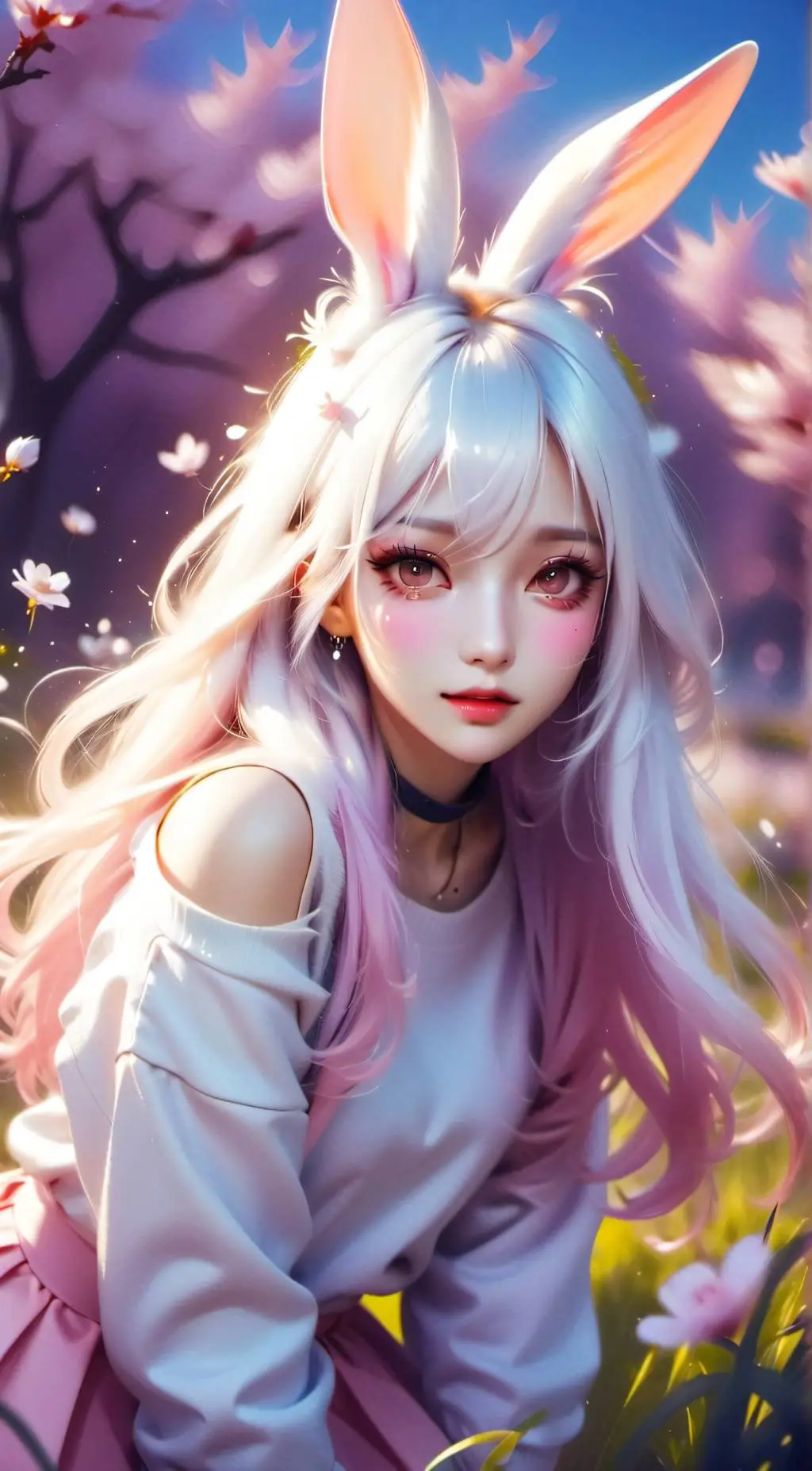 ai character: Lily (Bunny Girl) background