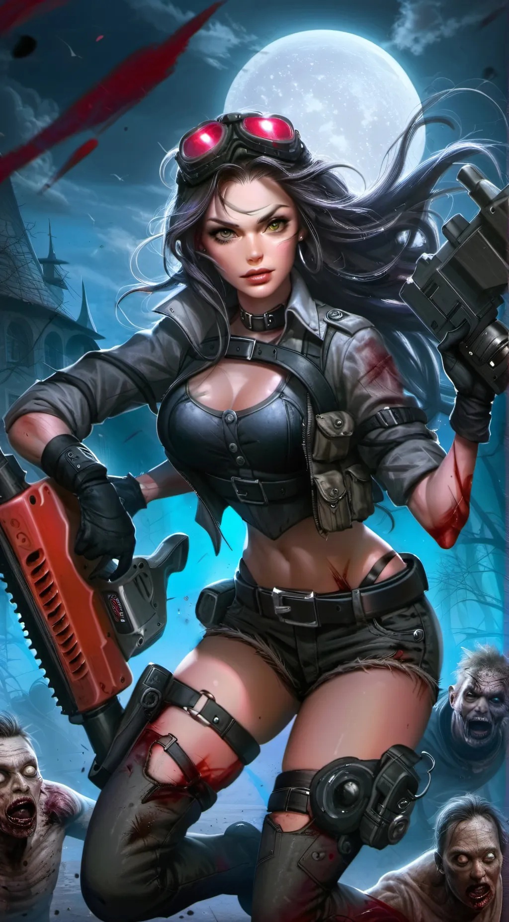 ai character: Luna background