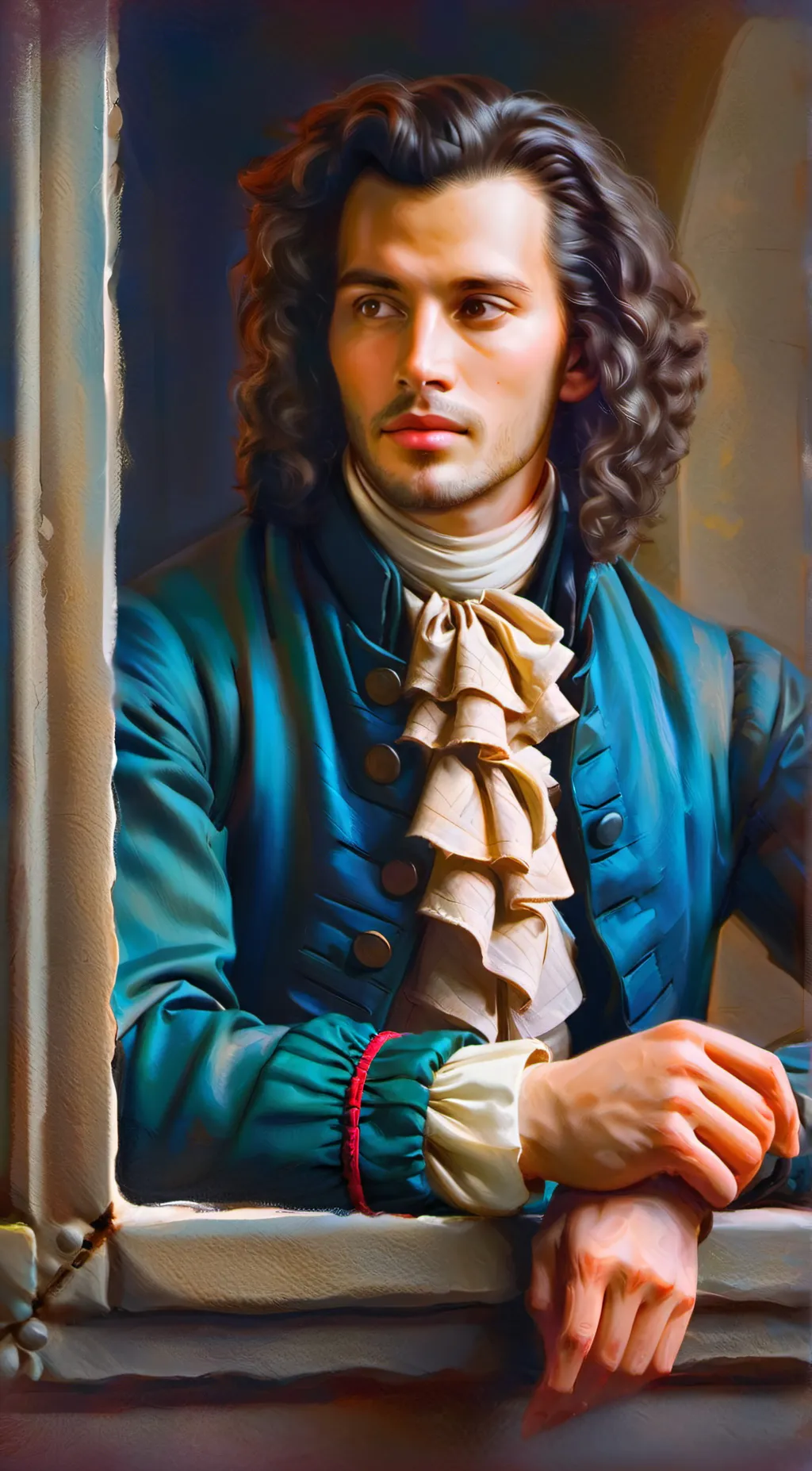 ai character: Francis Williams  background