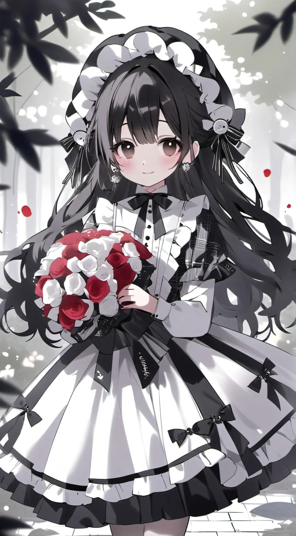 ai character: kuromi  background