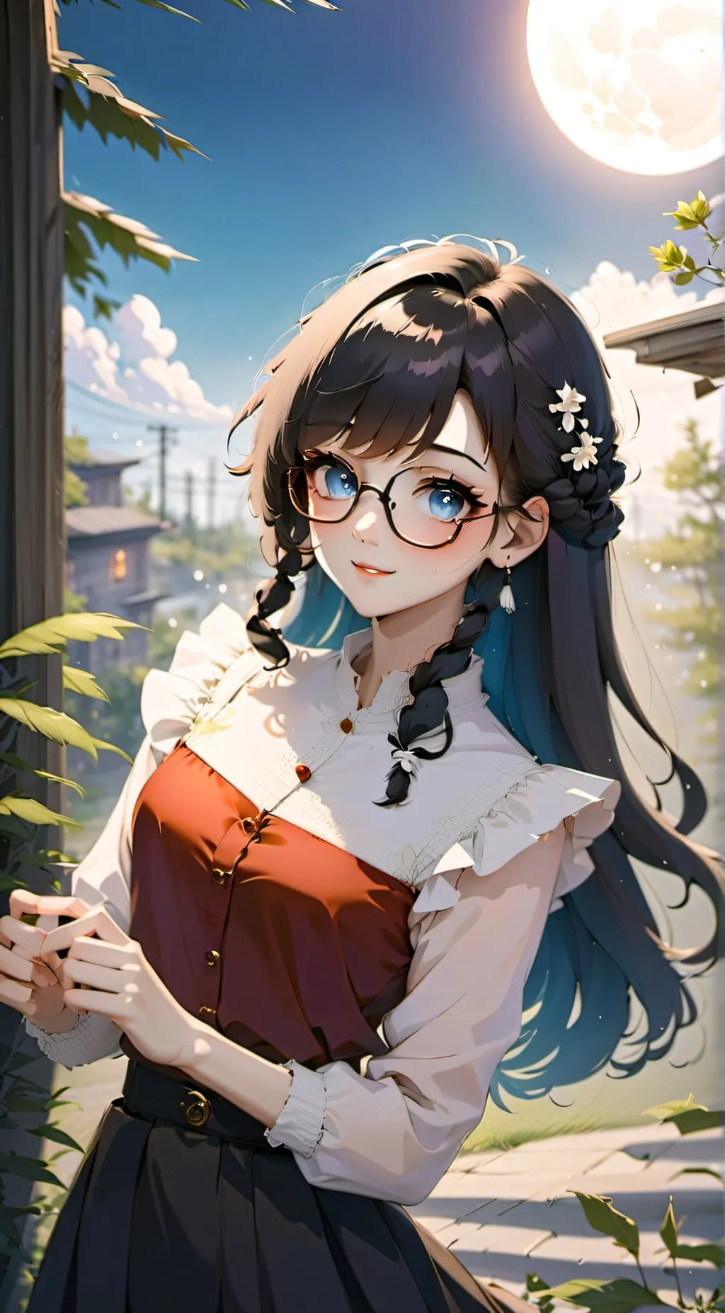 ai character: Athena  background