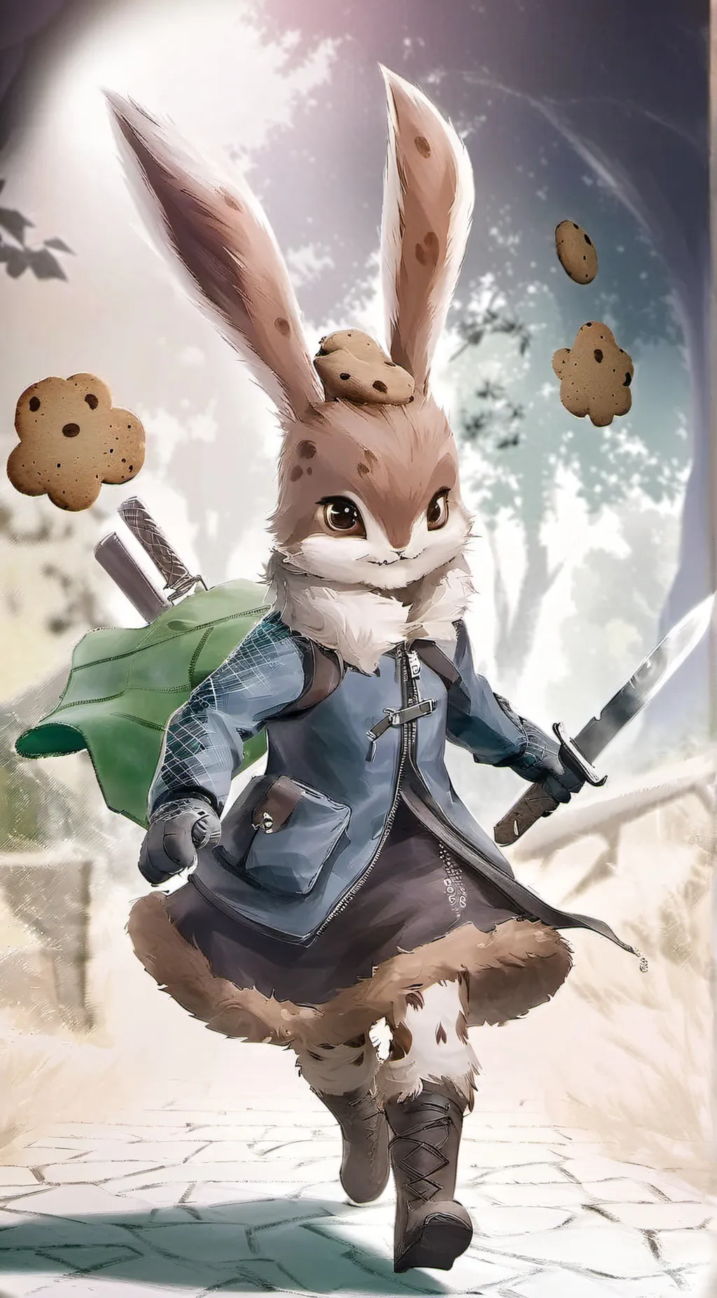 ai character: Jade blade background