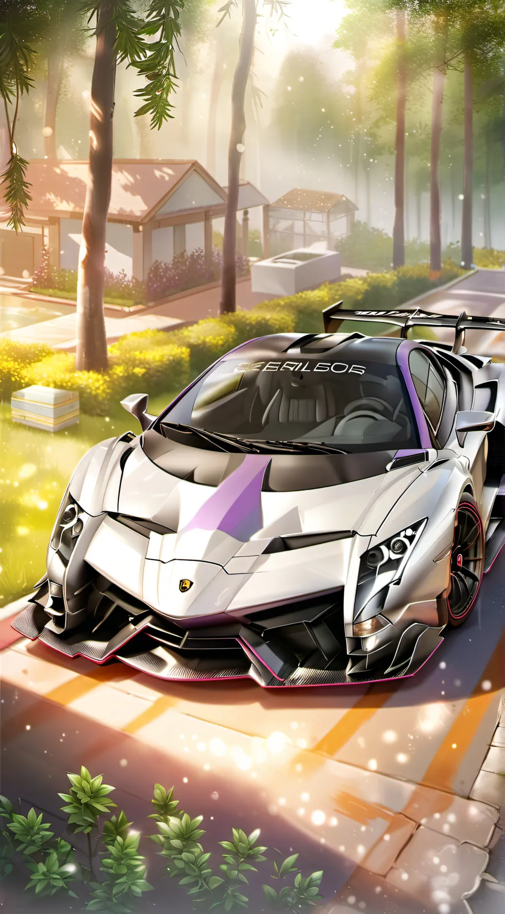 ai character: lambo background