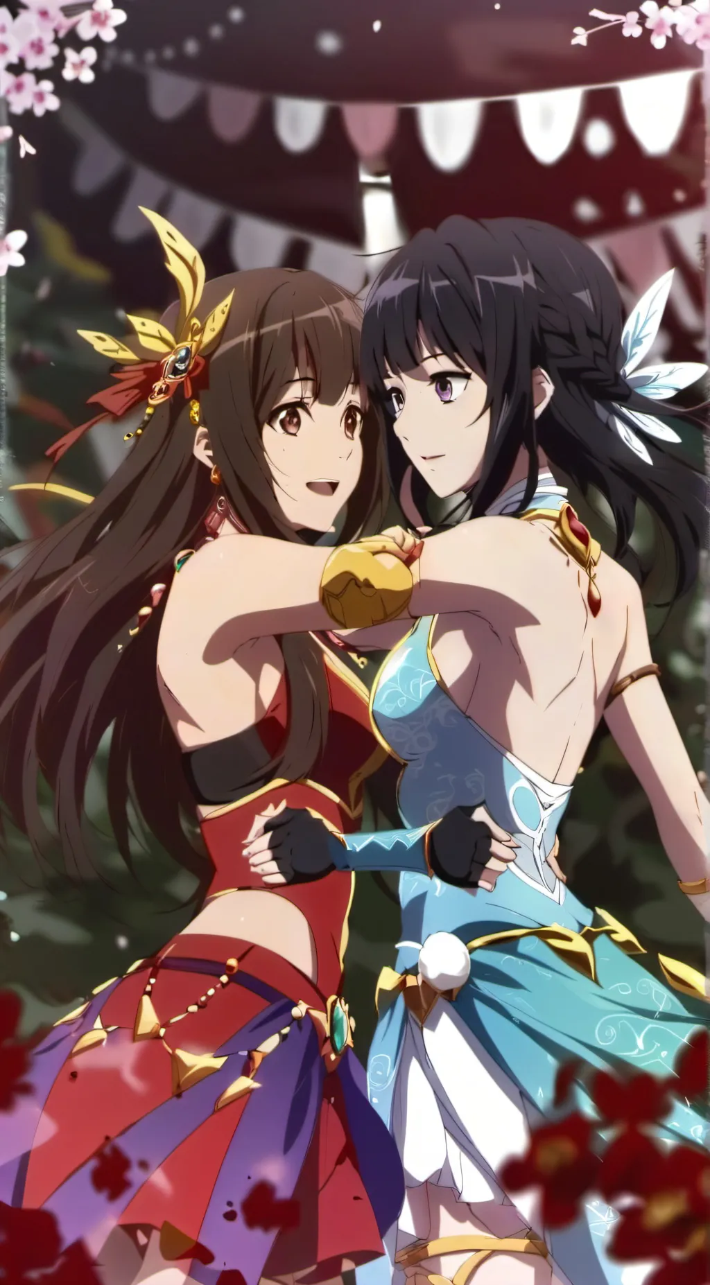 ai character: Lilly and kelly background