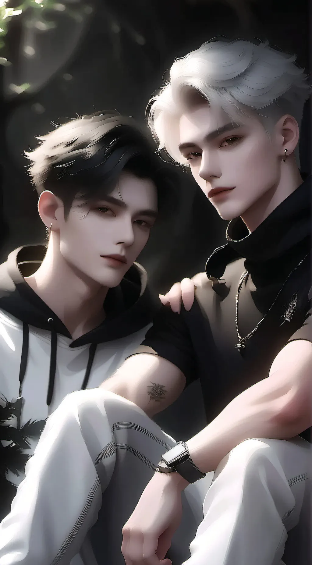 ai character: Xander N Xavier꧂ background
