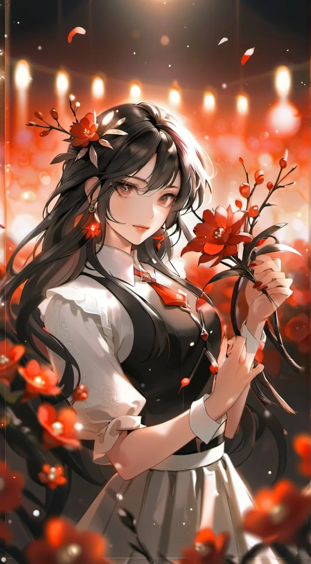 ai character: Autumn background