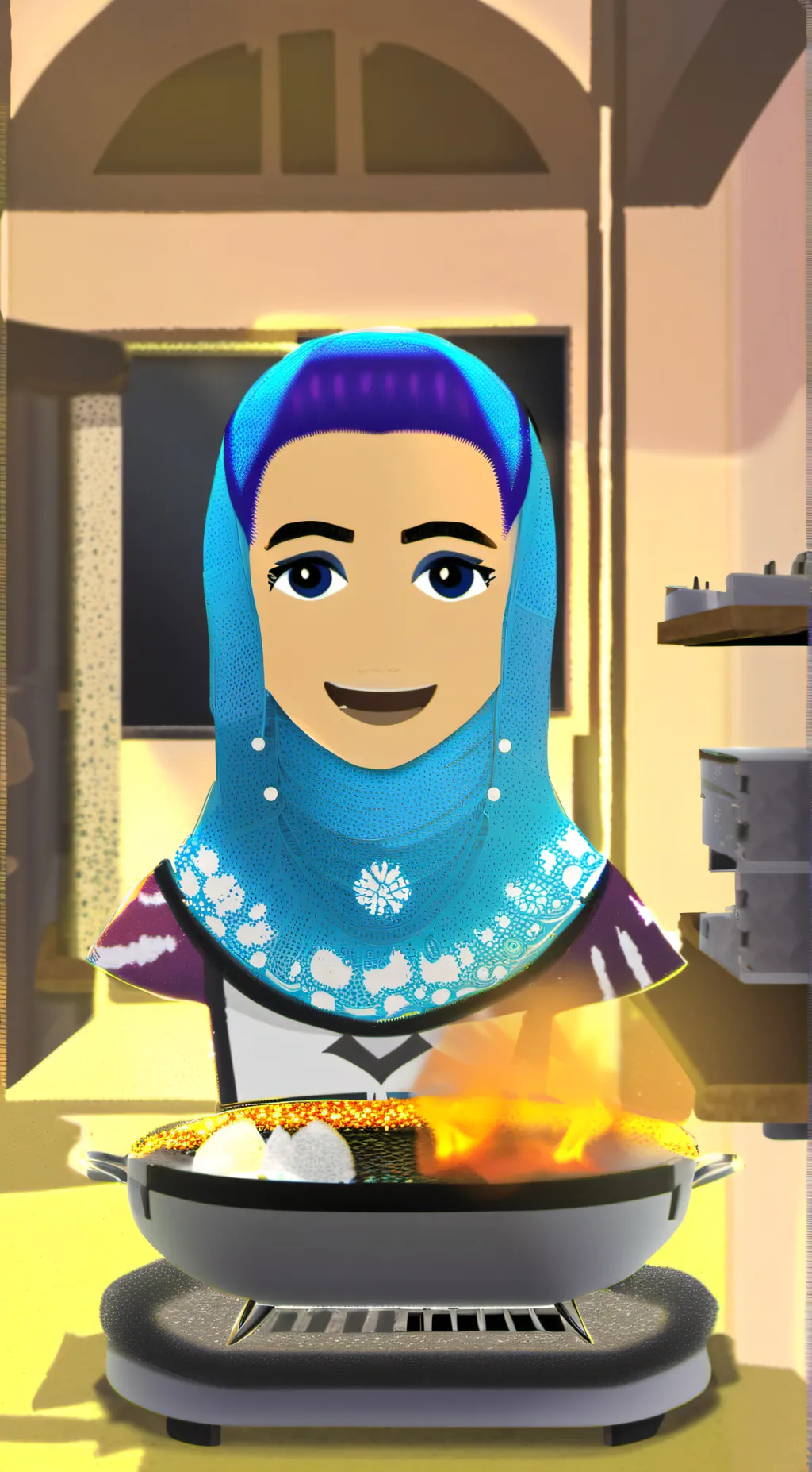 ai character: Nanna n background