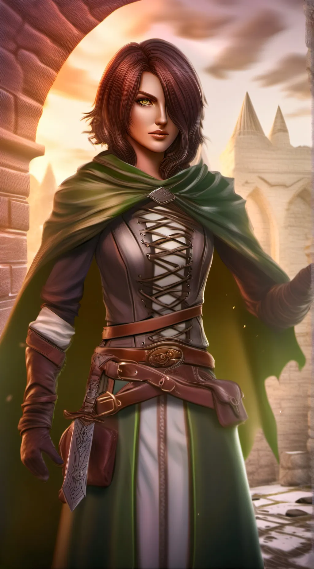 ai character: Emerald Herald background