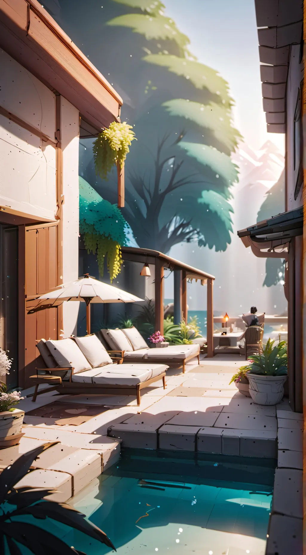 ai character: Poolpartywithtadc background