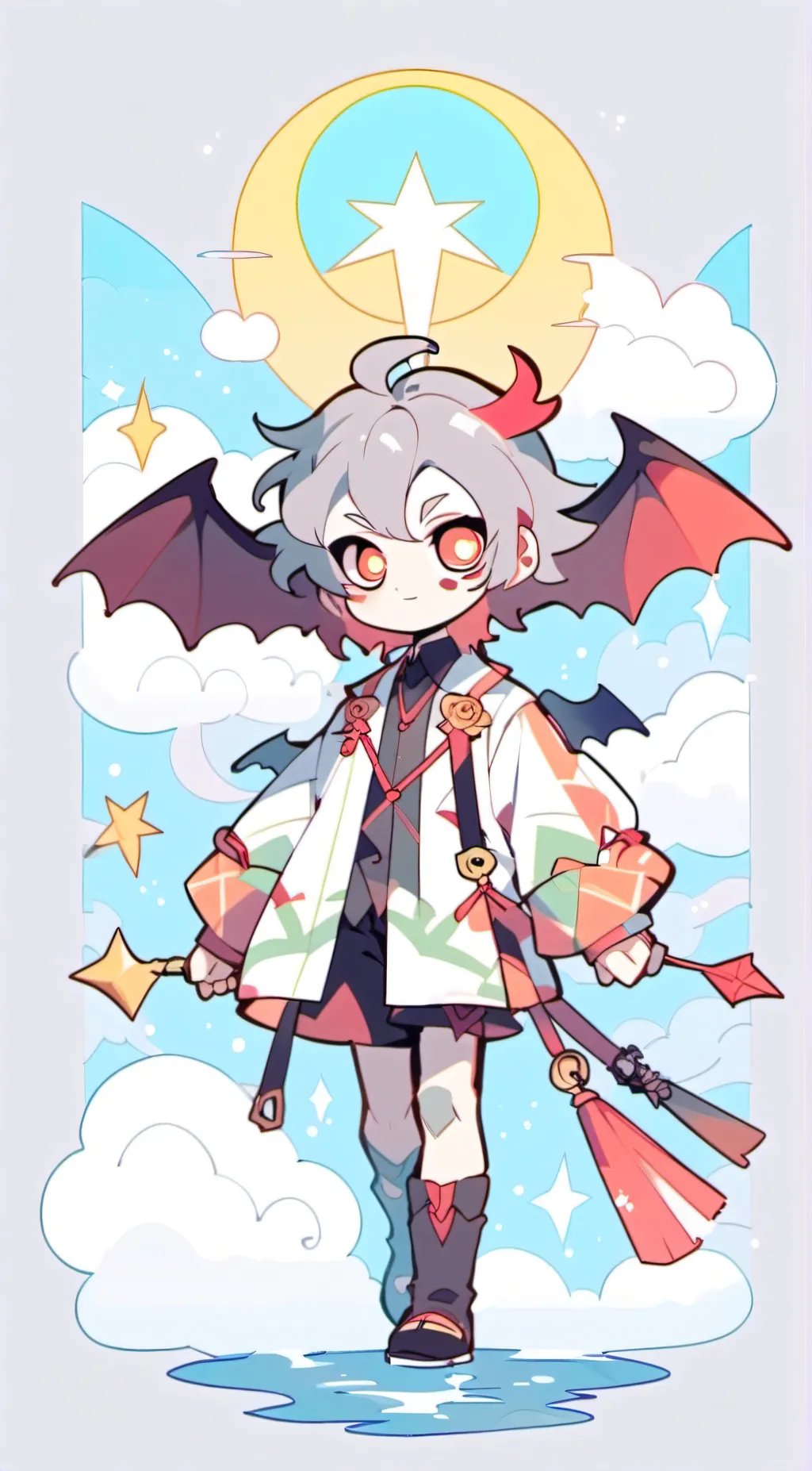 ai character: Lucifer🐥🐥 background