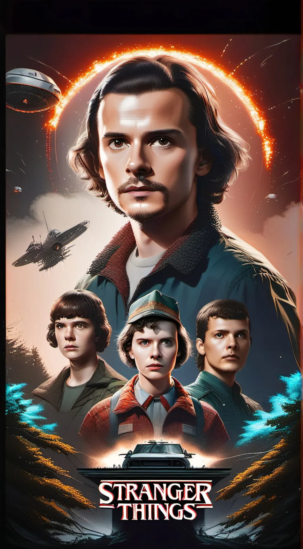 ai character: stranger things  background