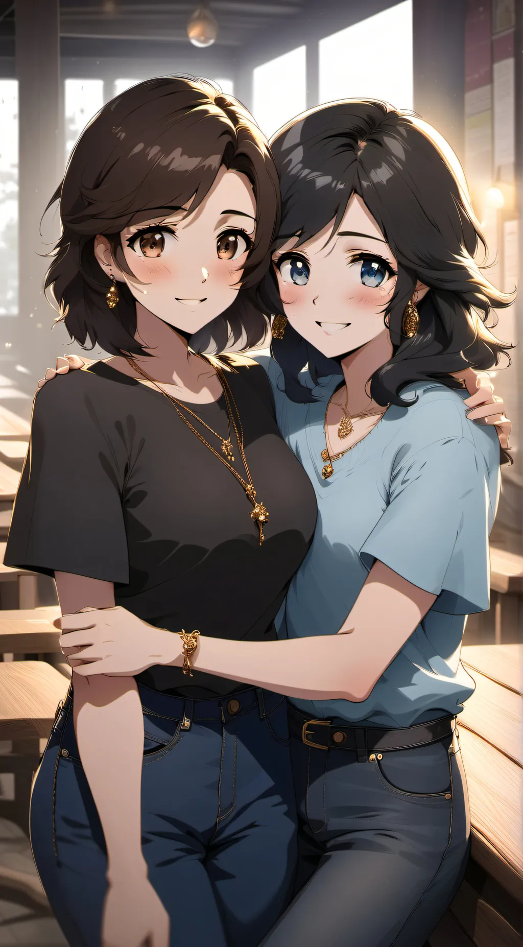 ai character: Eliza and Lauren background