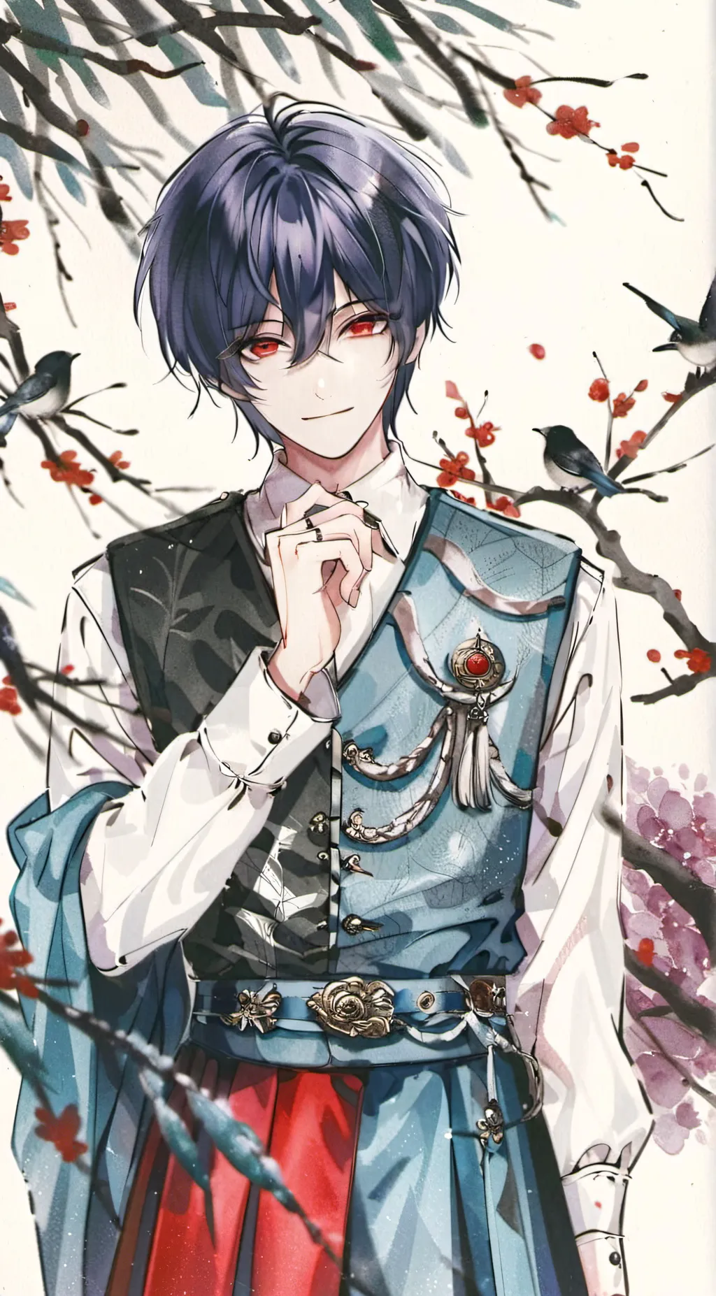 ai character: 暮凝 background