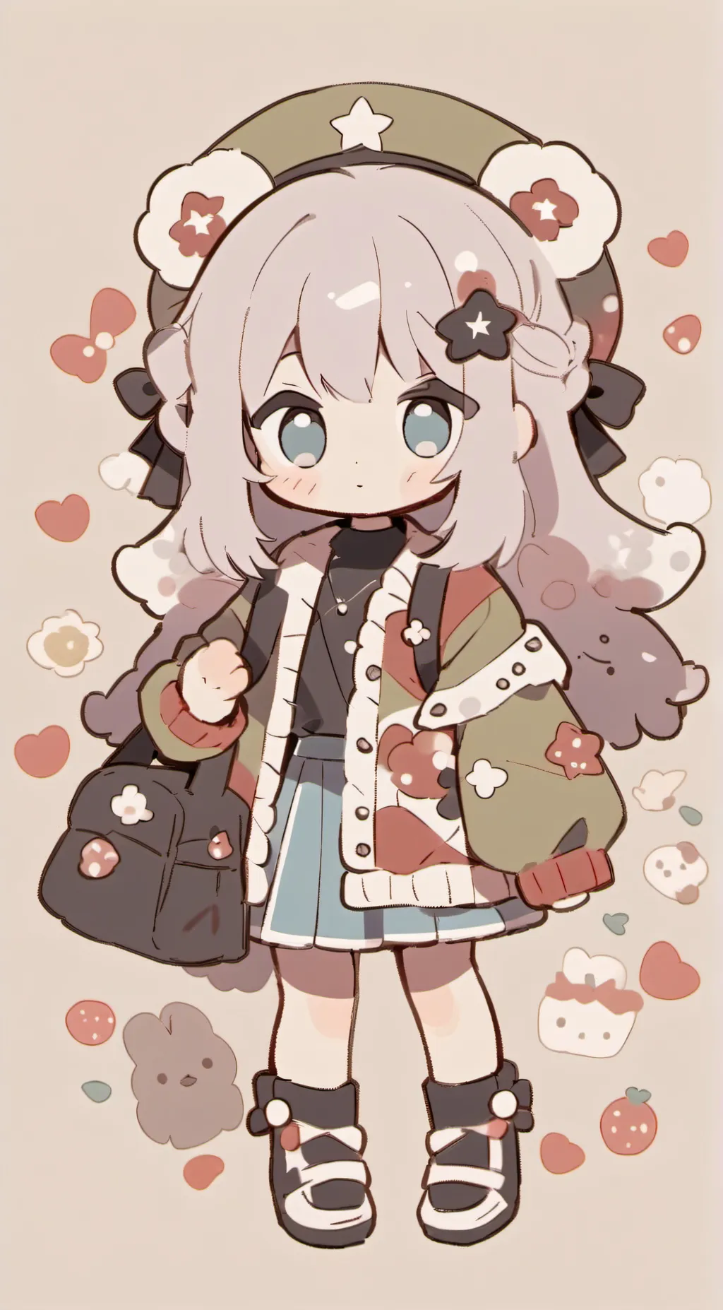 ai character: Lisa kissing kora  background