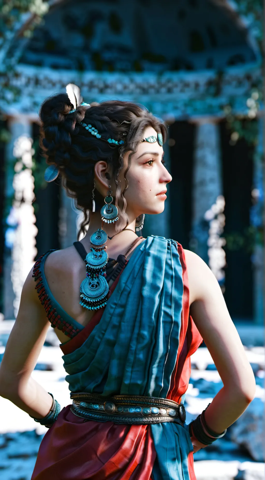 ai character: Oracal of Delphi  background