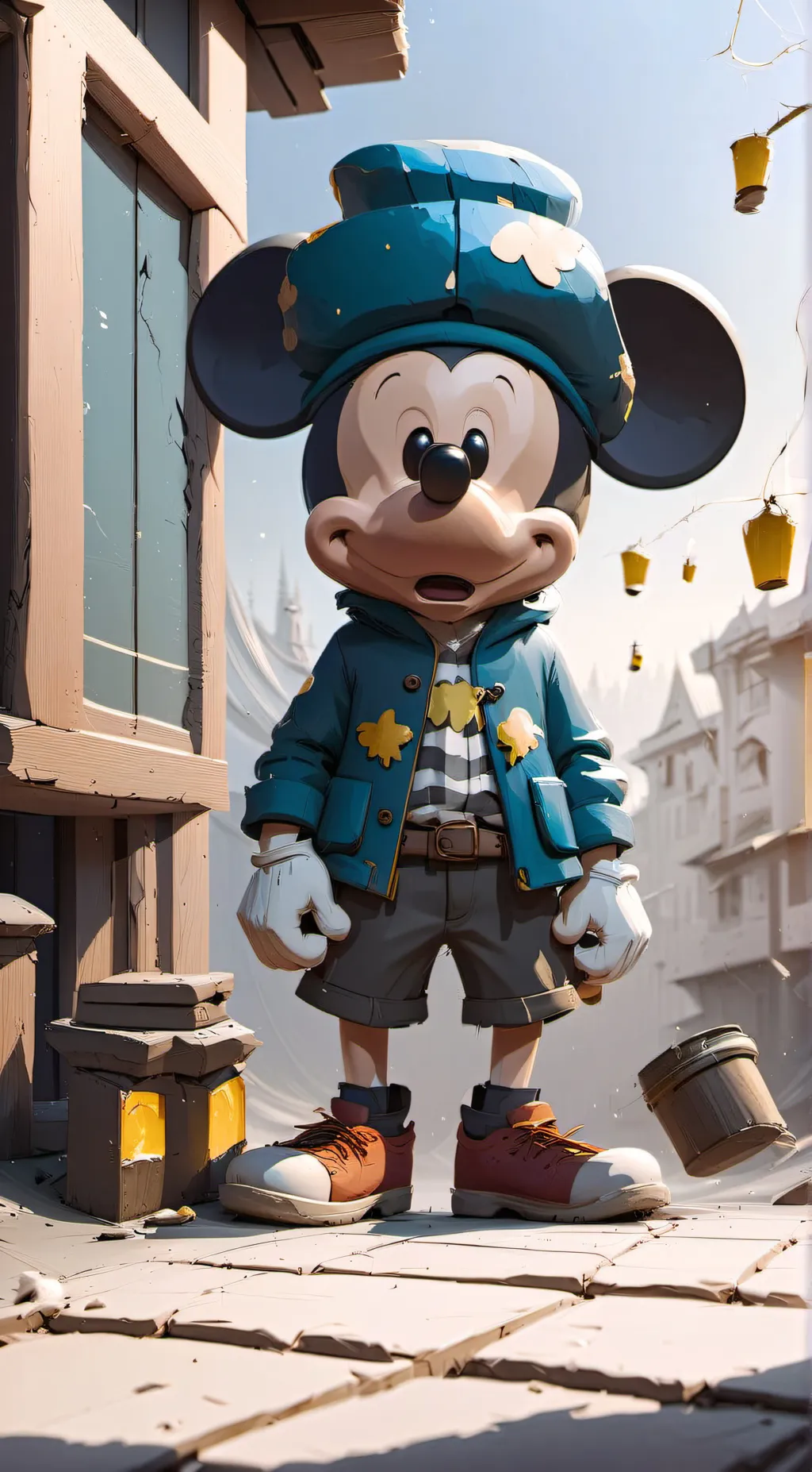 ai character: suicide mouse background