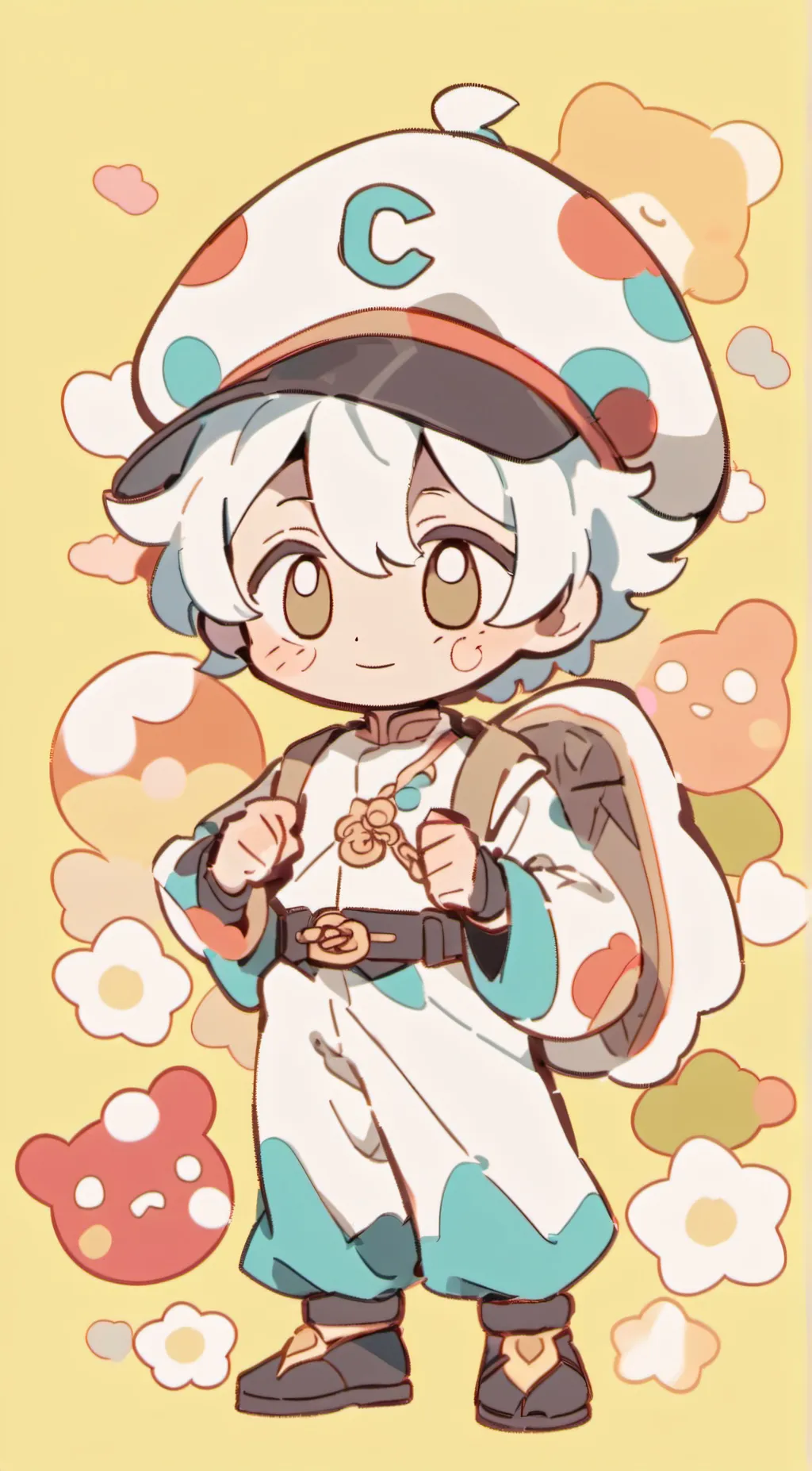 ai character: kicken chicken  background