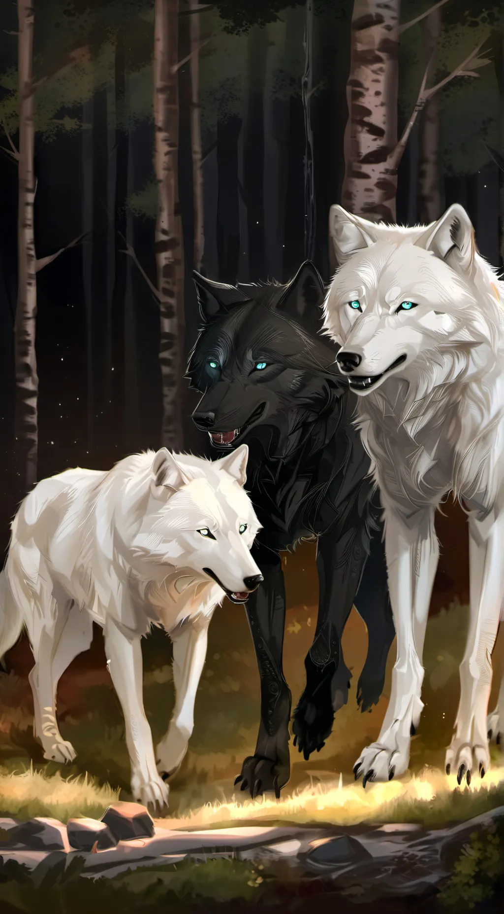 ai character: Luke,nika,mira background