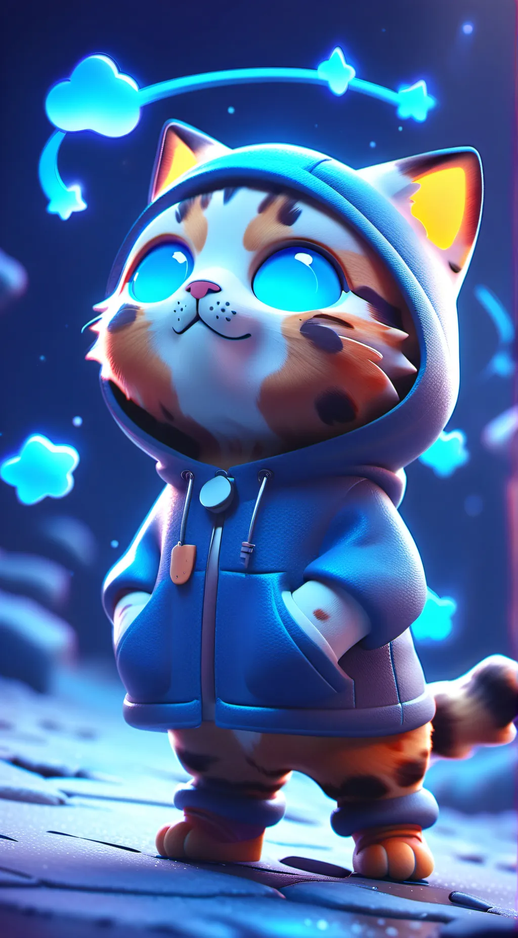 ai character: cat background