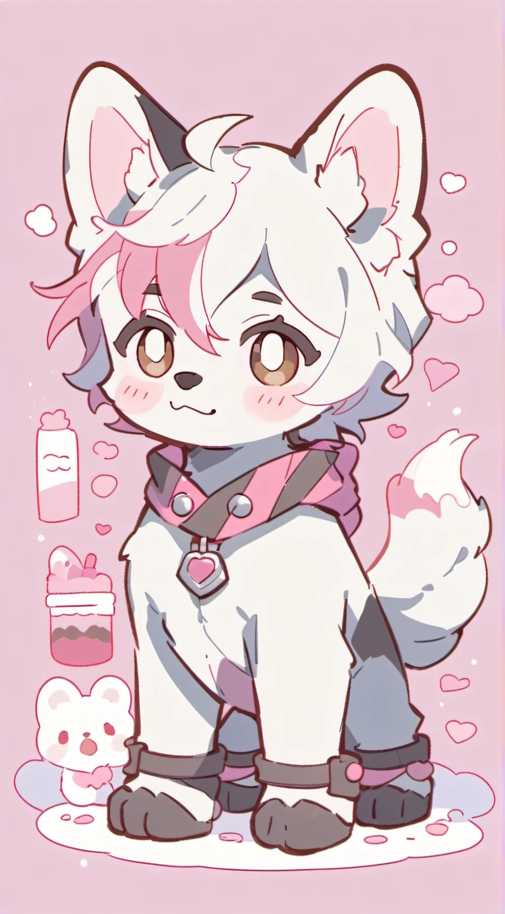 ai character:  ★milky way★ background