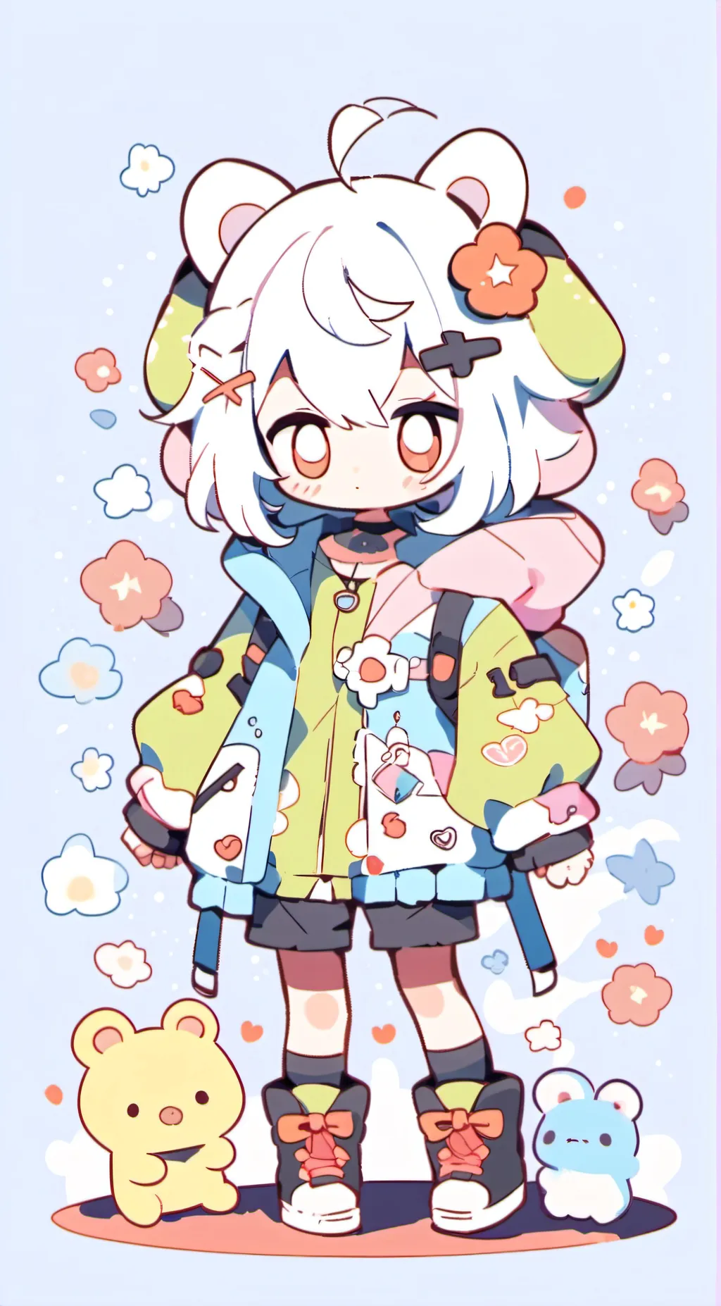 ai character: United States  background