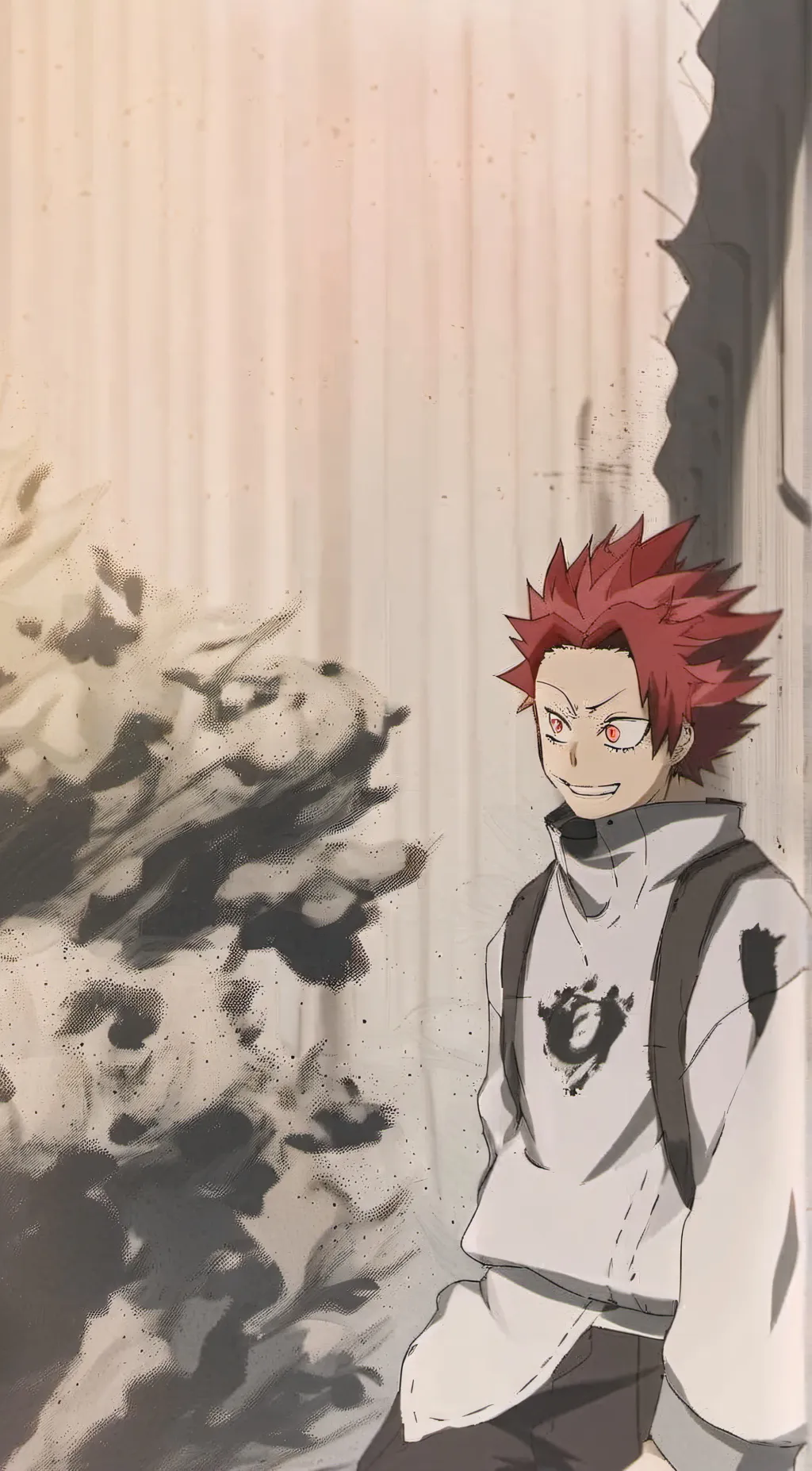 ai character: kirishima  background