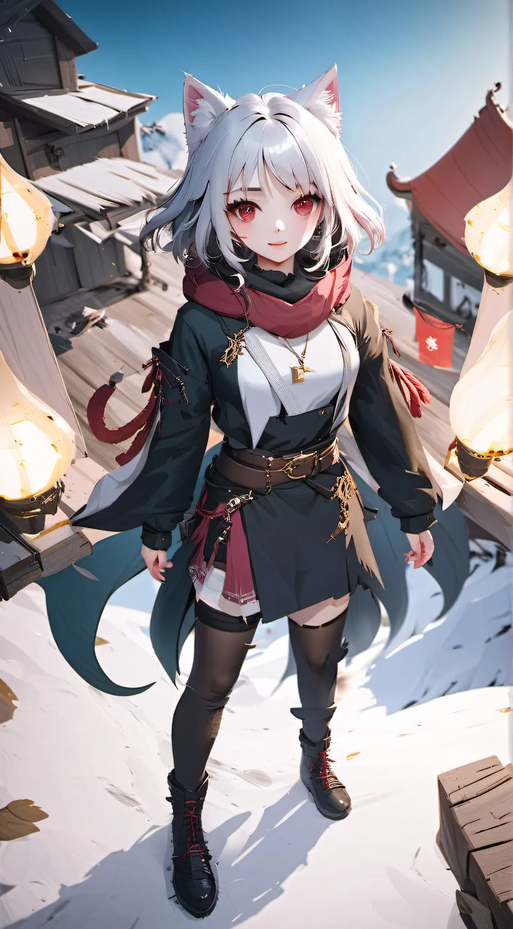 ai character: Neko Ninja background