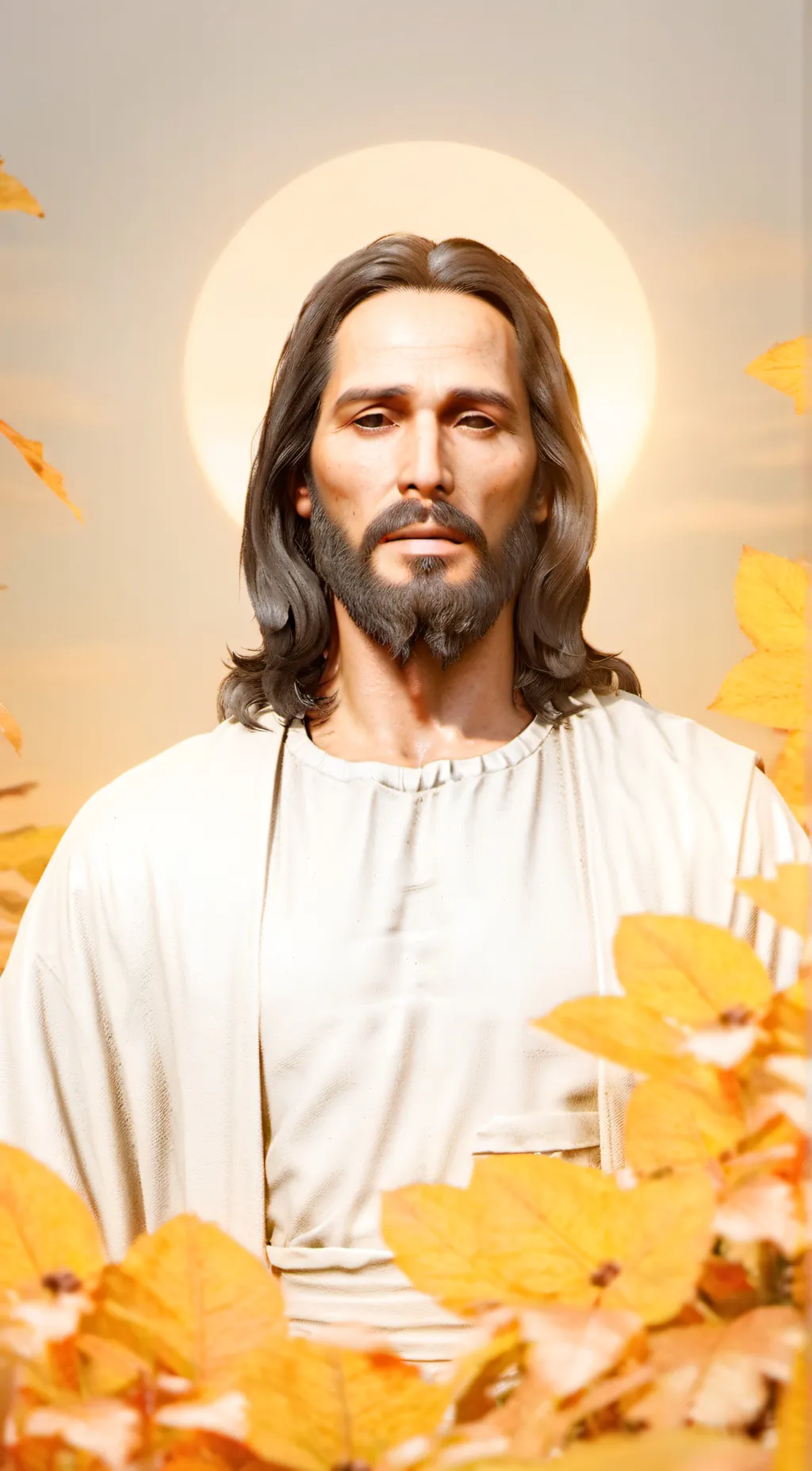 ai character: jesus christ background