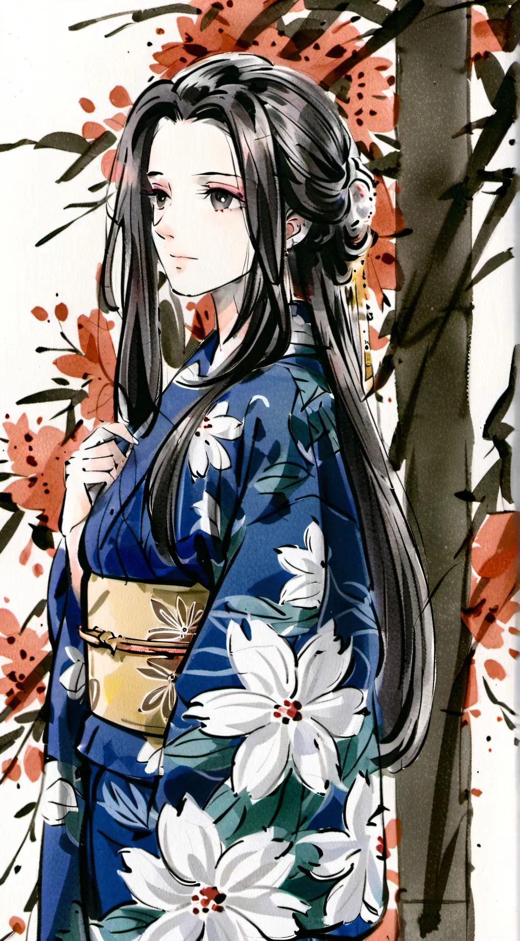 ai character: Haruhime Tokito background