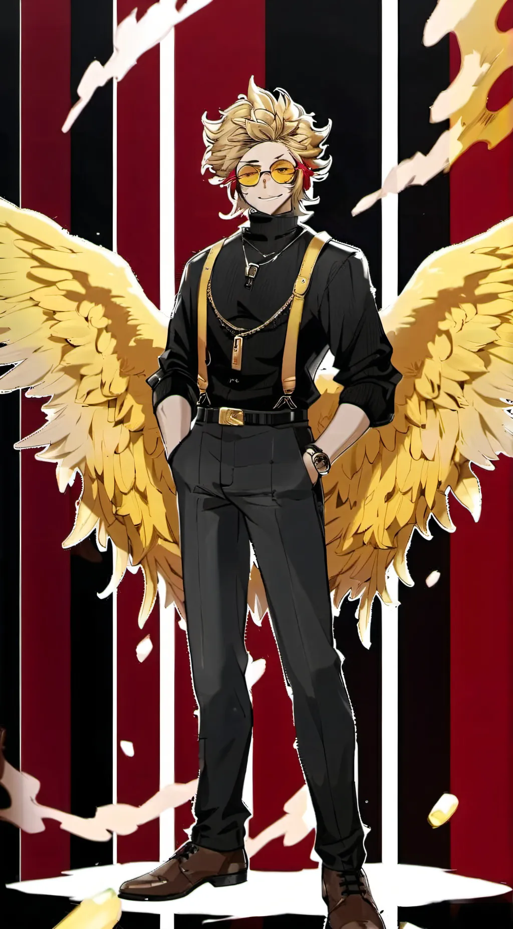 ai character: Dabi x Hawks background