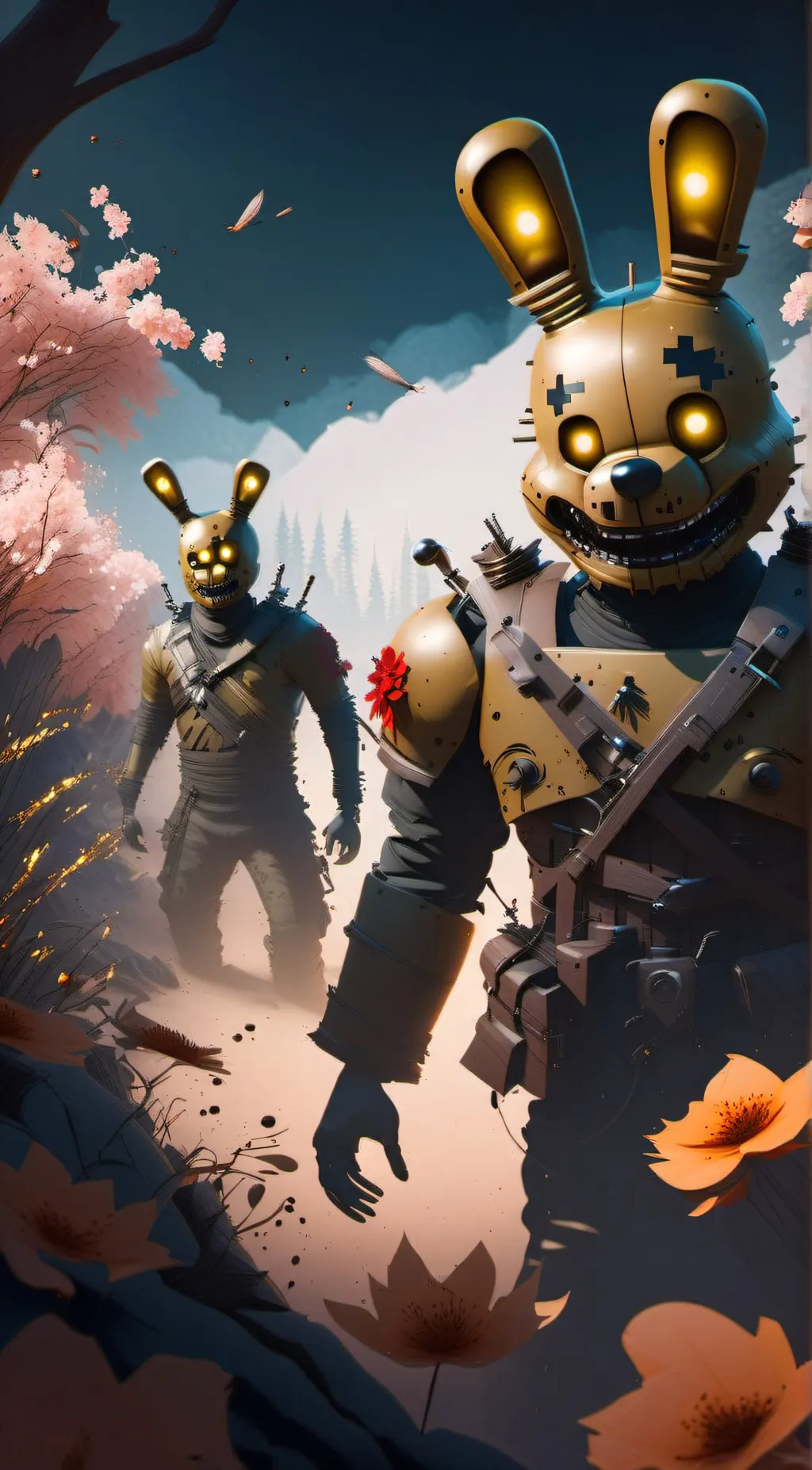 ai character: Springtrap background