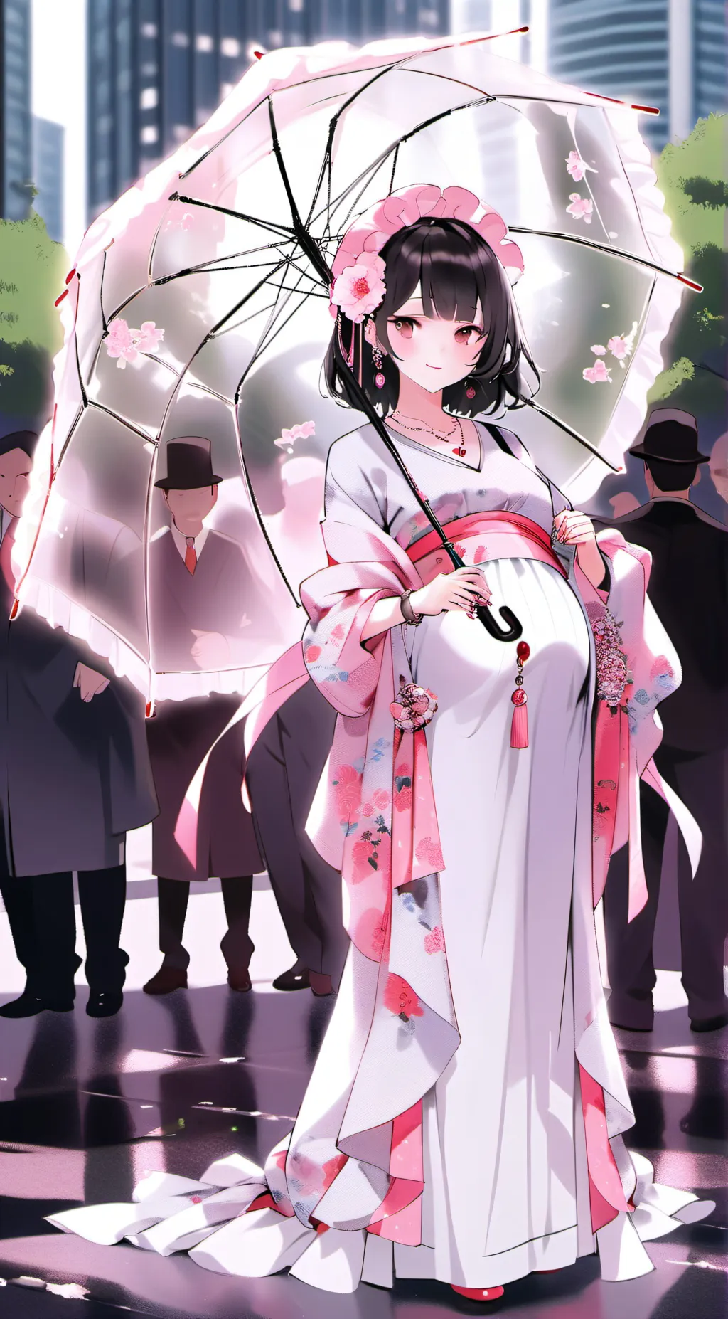 ai character: Cherry background