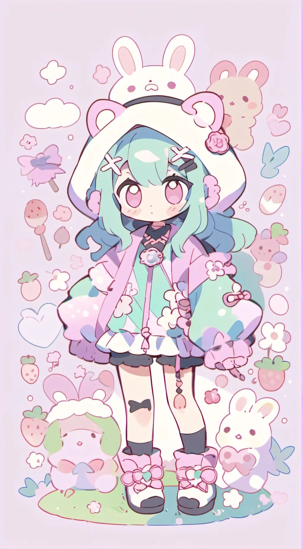 ai character: Rose background