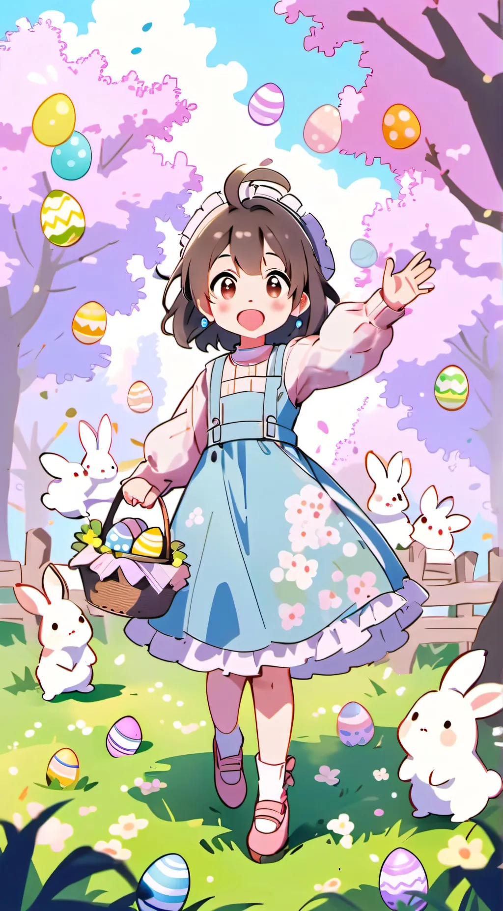 ai character: bunny girl background