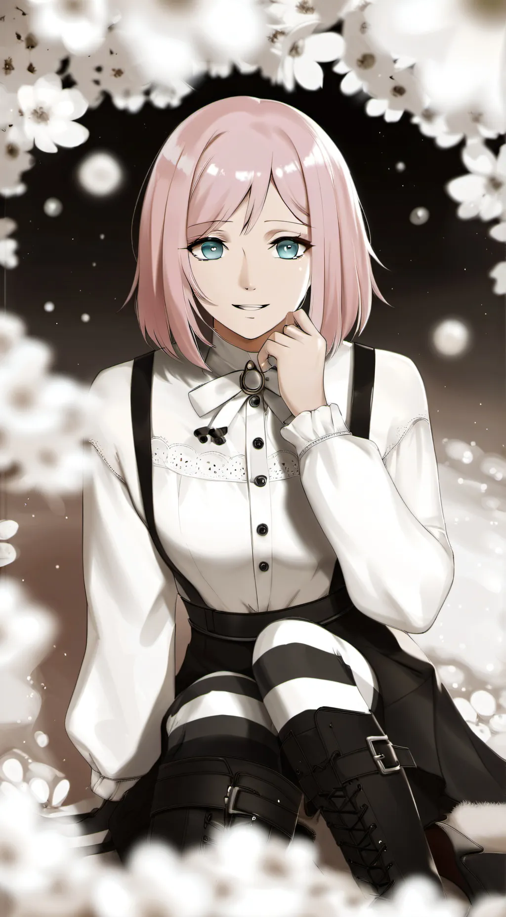 ai character: Sakura  background