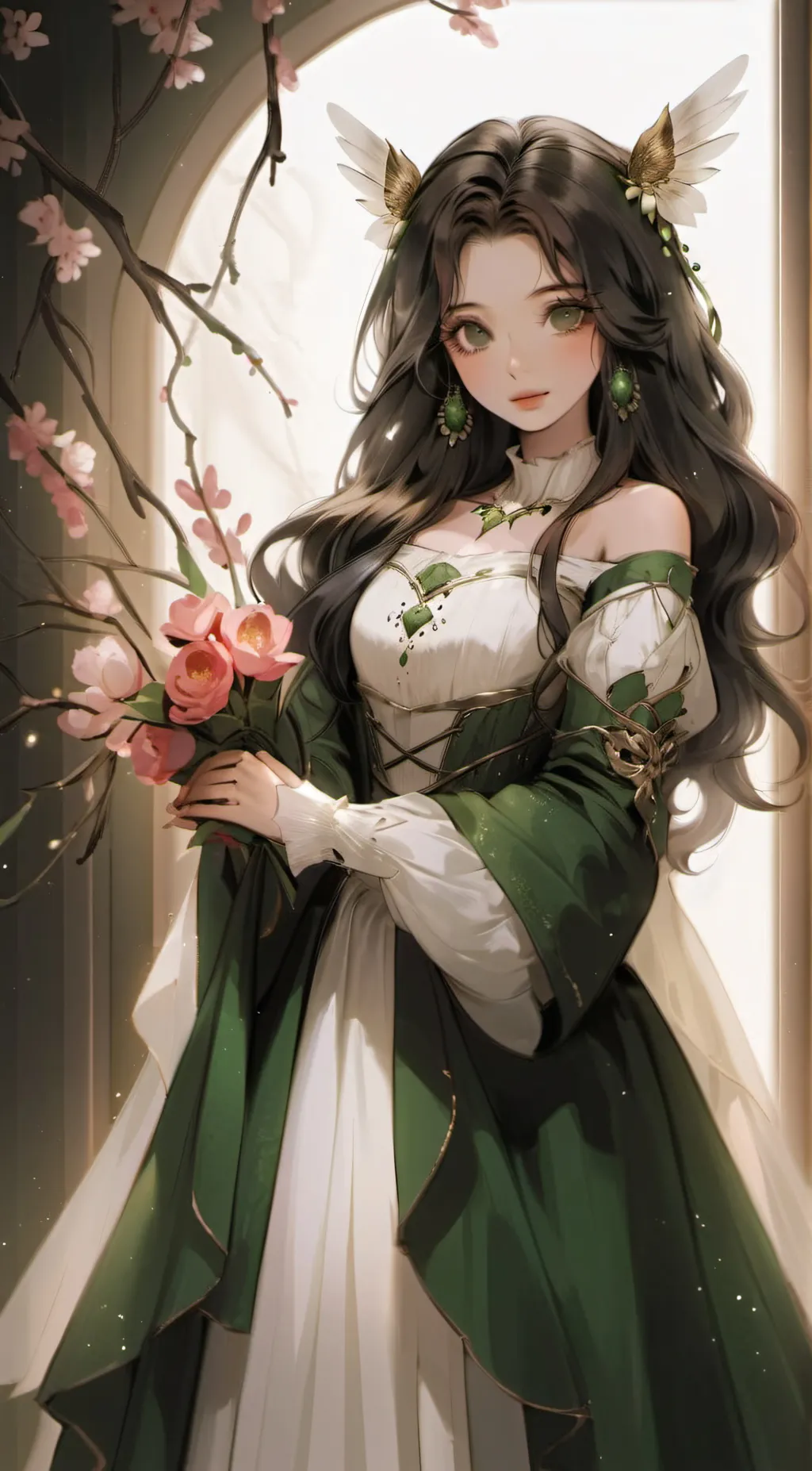 ai character: Rose background