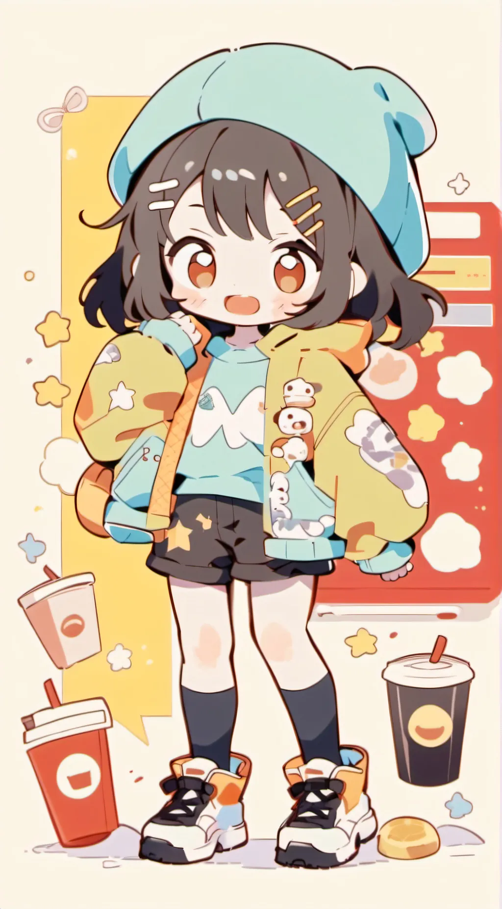 ai character: Scarlet background