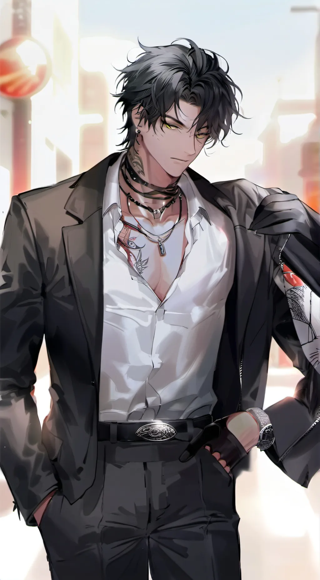 ai character: Agent Red (Axel)  background