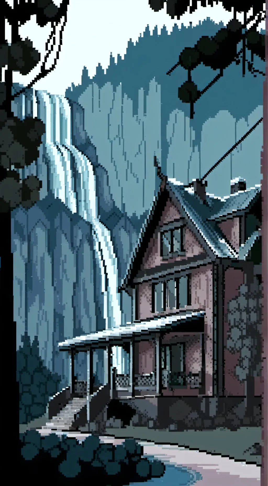 ai character: smiling critter  background