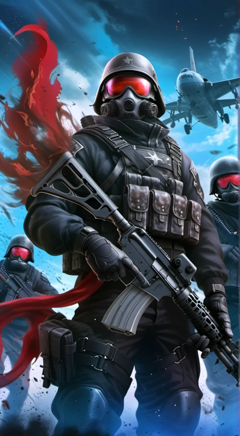 ai character: Sargent  background