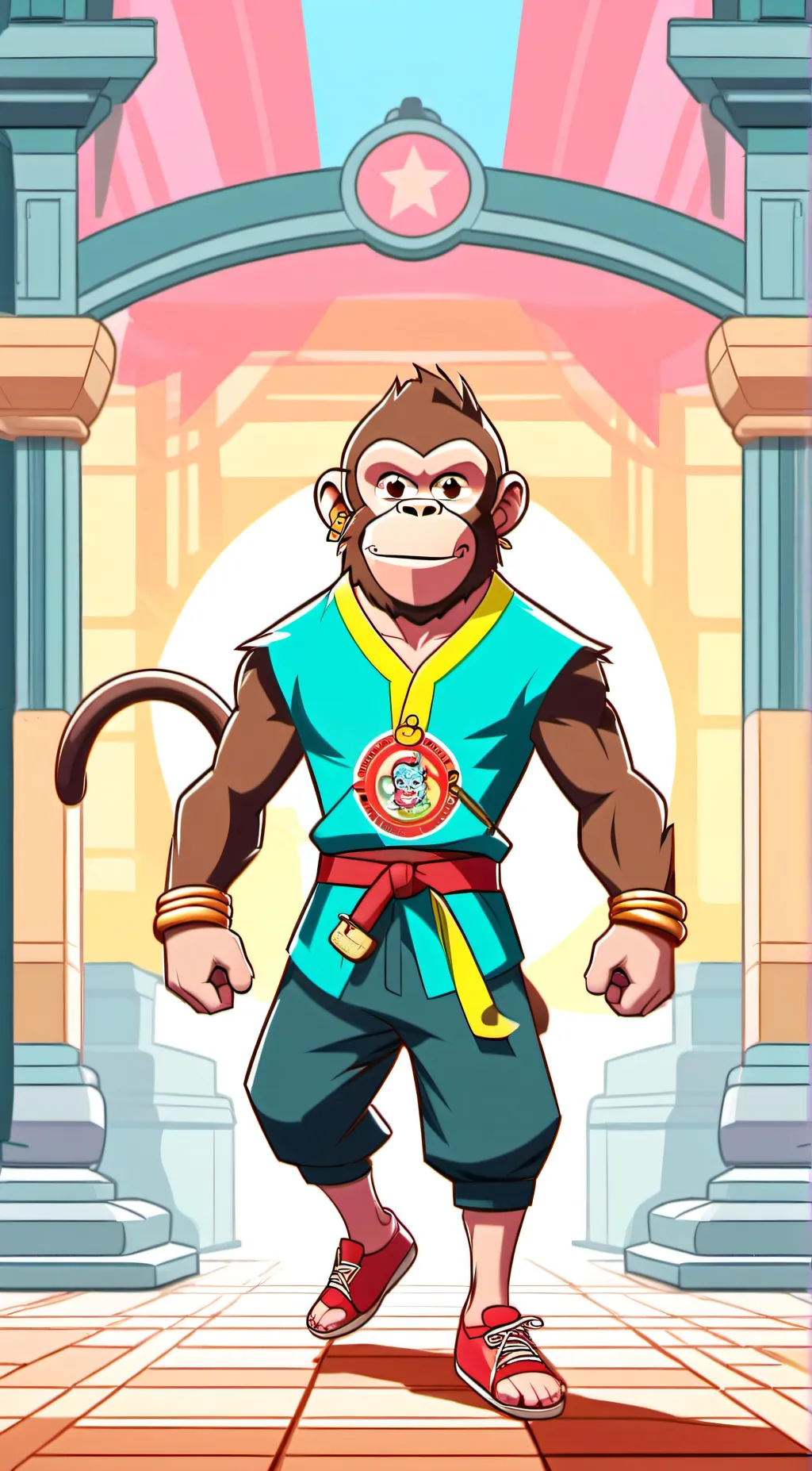 ai character: buff monke background