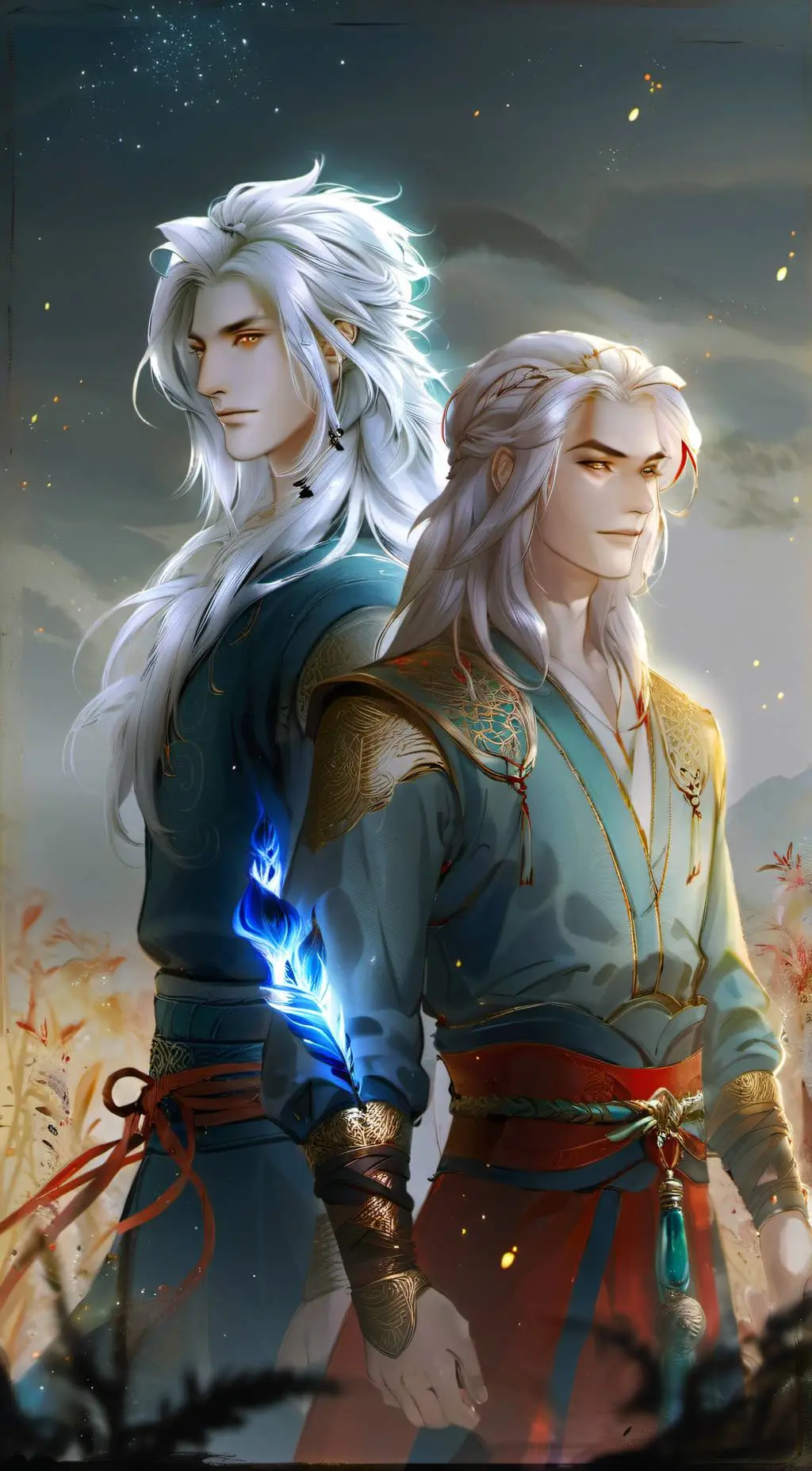 ai character: Lyra and Zephyr background